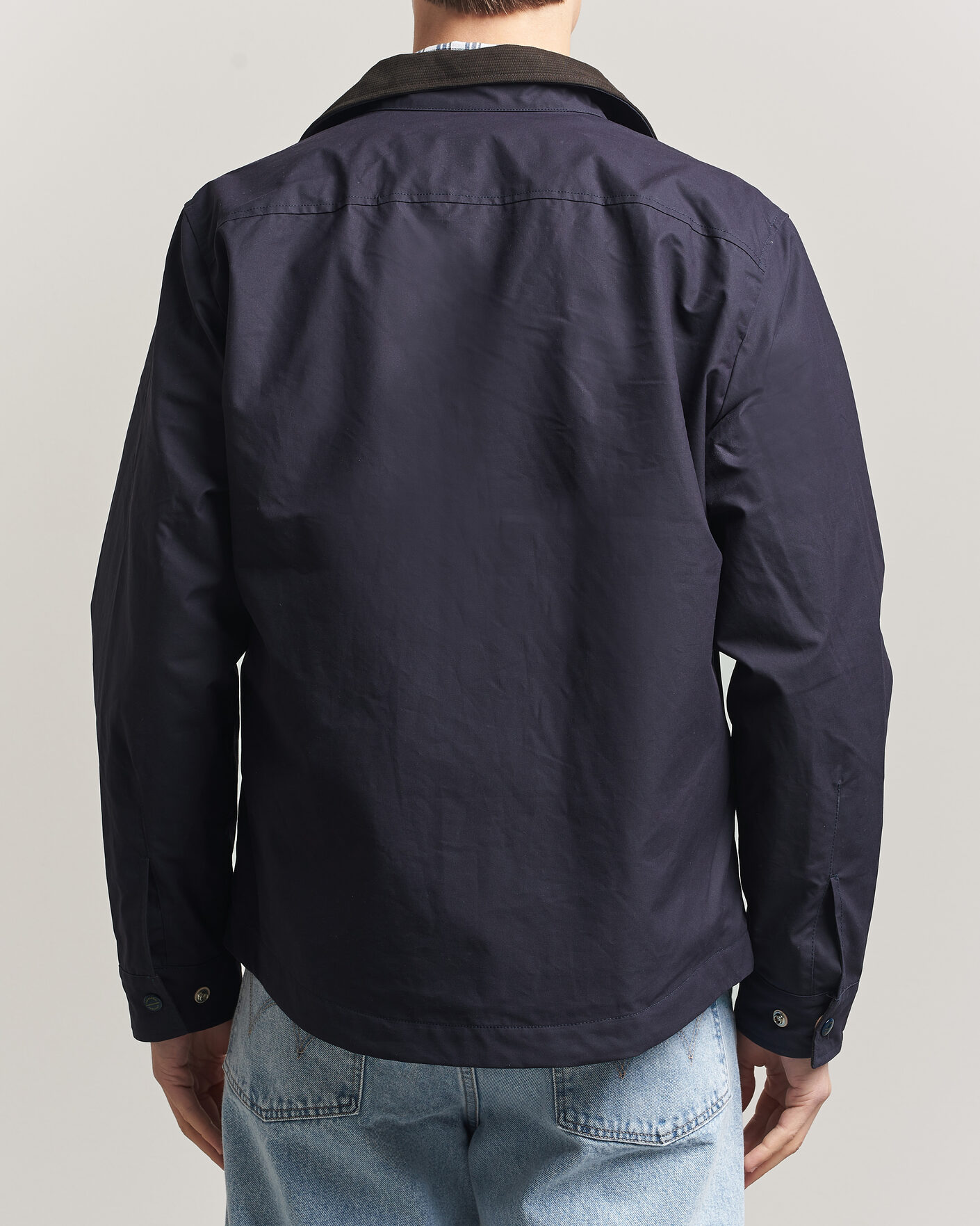 Homme | Manteaux Et Vestes | Manifattura Ceccarelli | Dry Wax Heavy Shirt Jacket Navy
