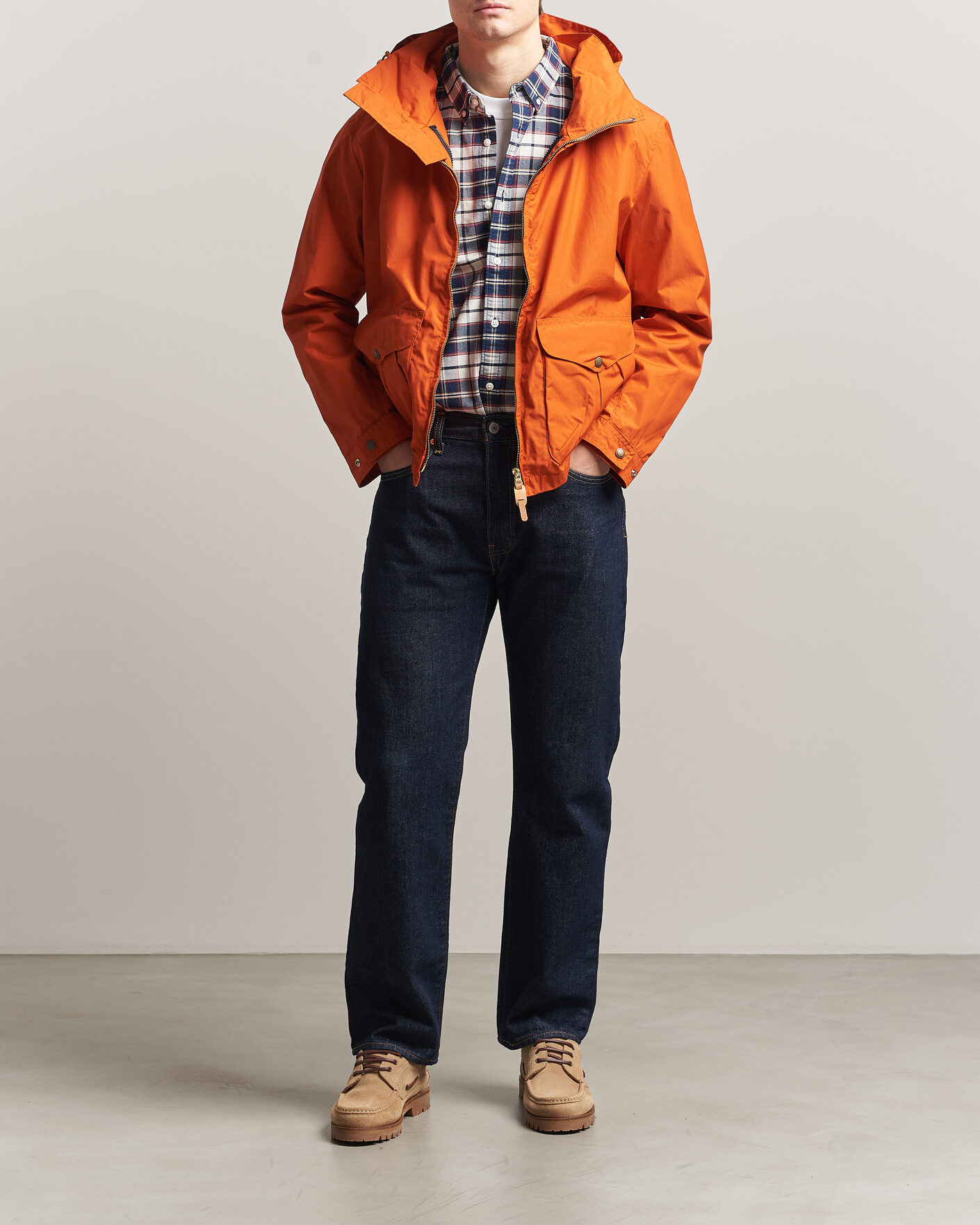 Homme | Manteaux Et Vestes | Manifattura Ceccarelli | All Season Blazer Coat Orange
