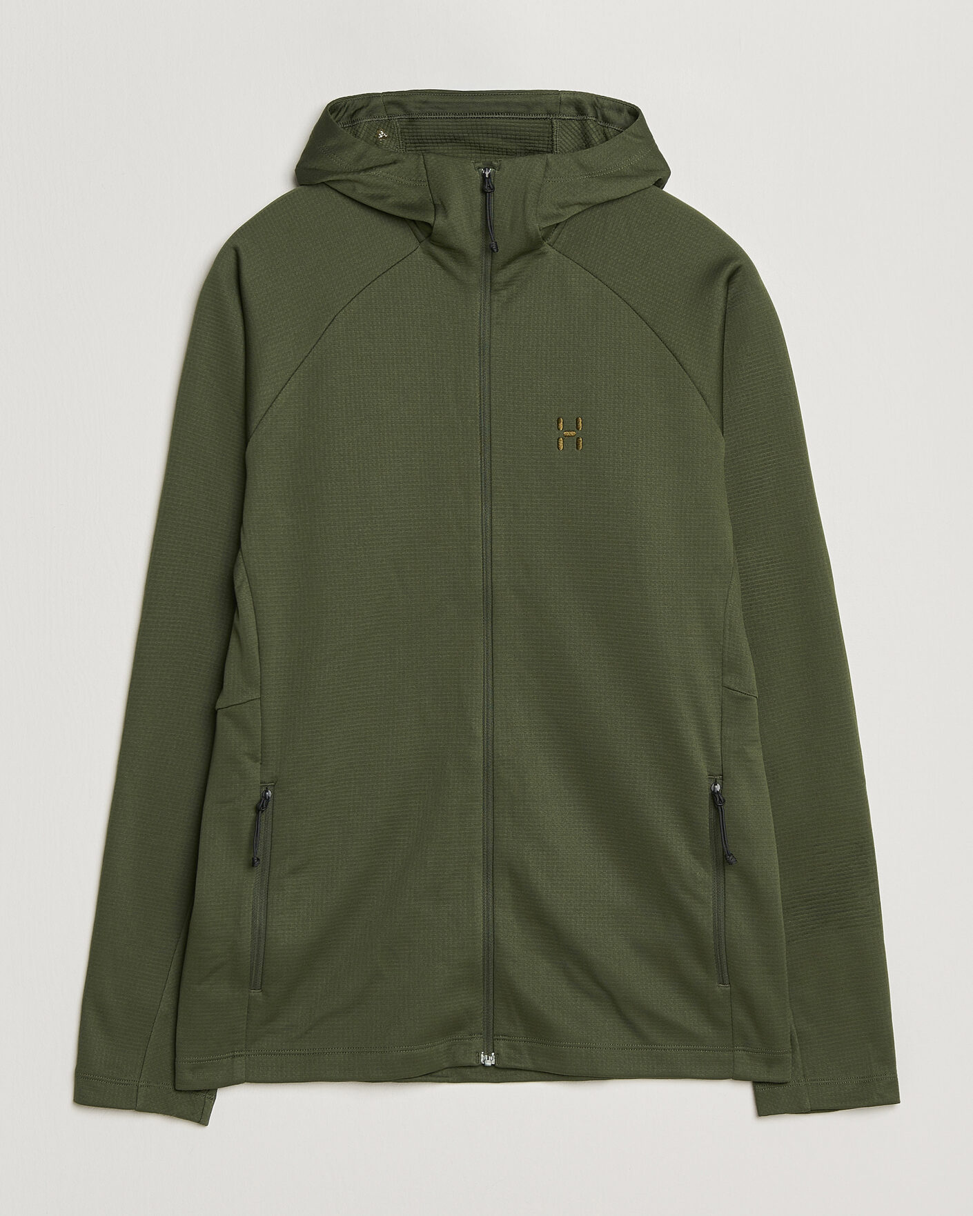 Homme | Pulls Et Tricots | Haglöfs | Korp Mid Fleece Hood Seaweed Green