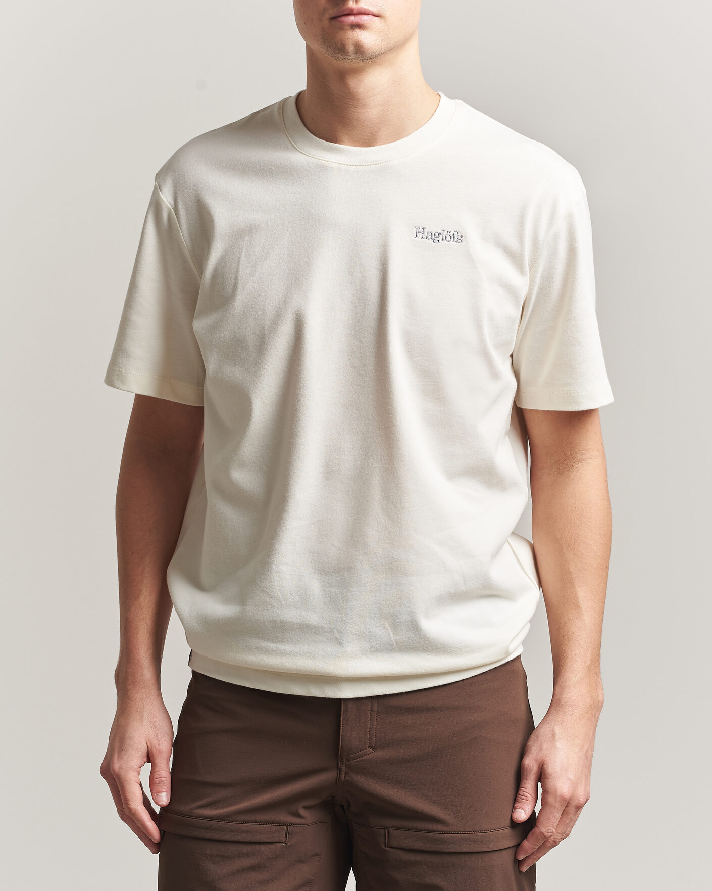 Homme | T-shirts | Haglöfs | Organic Cotton T-Shirt Soft White