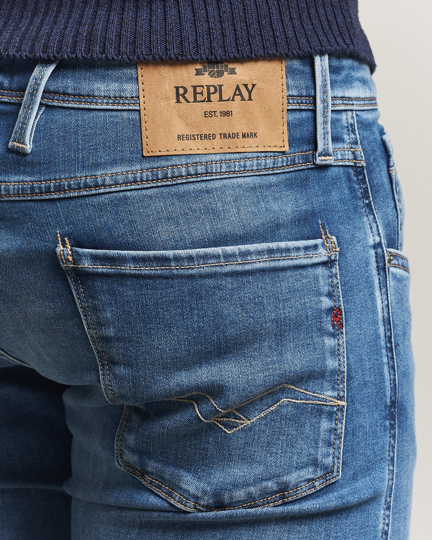 Homme | Pantalons | Replay | Anbass Powerstretch Jeans Medium Blue