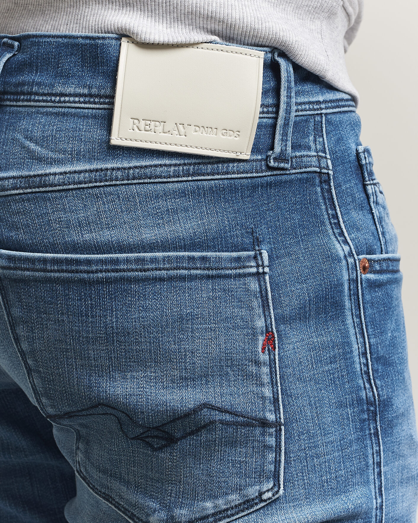 Homme | Pantalons | Replay | Anbass Hyperflex Matrix Jeans Medium Blue