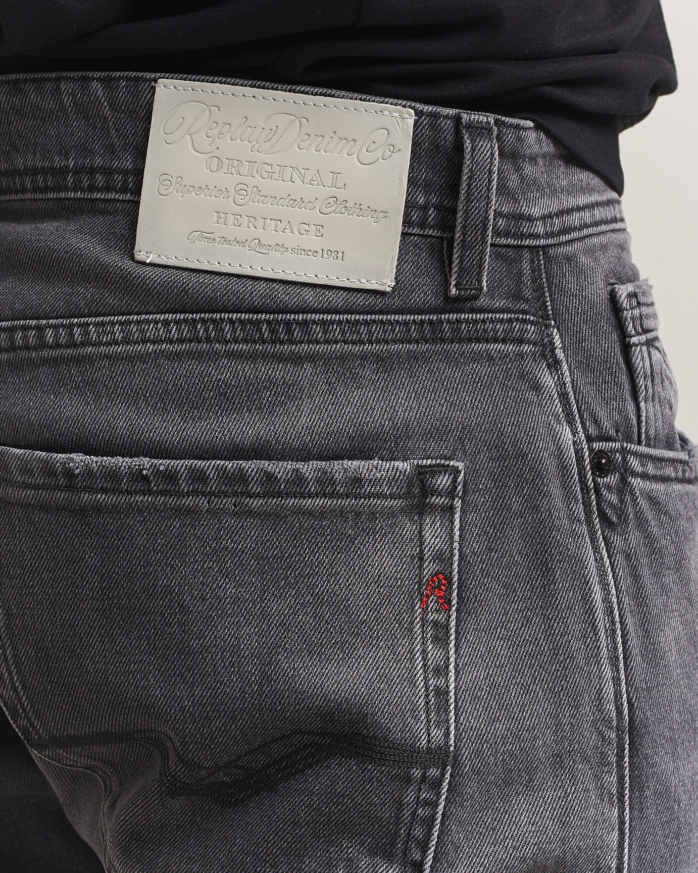 Homme | Pantalons | Replay | Rocco Comfort Fit Original Jeans Washed Black