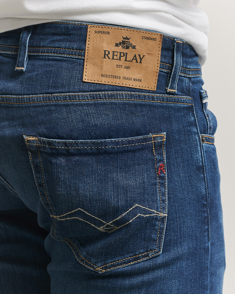 Homme | Jeans | Replay | Grover Straight Fit Powerstretch Jeans Medium Blue