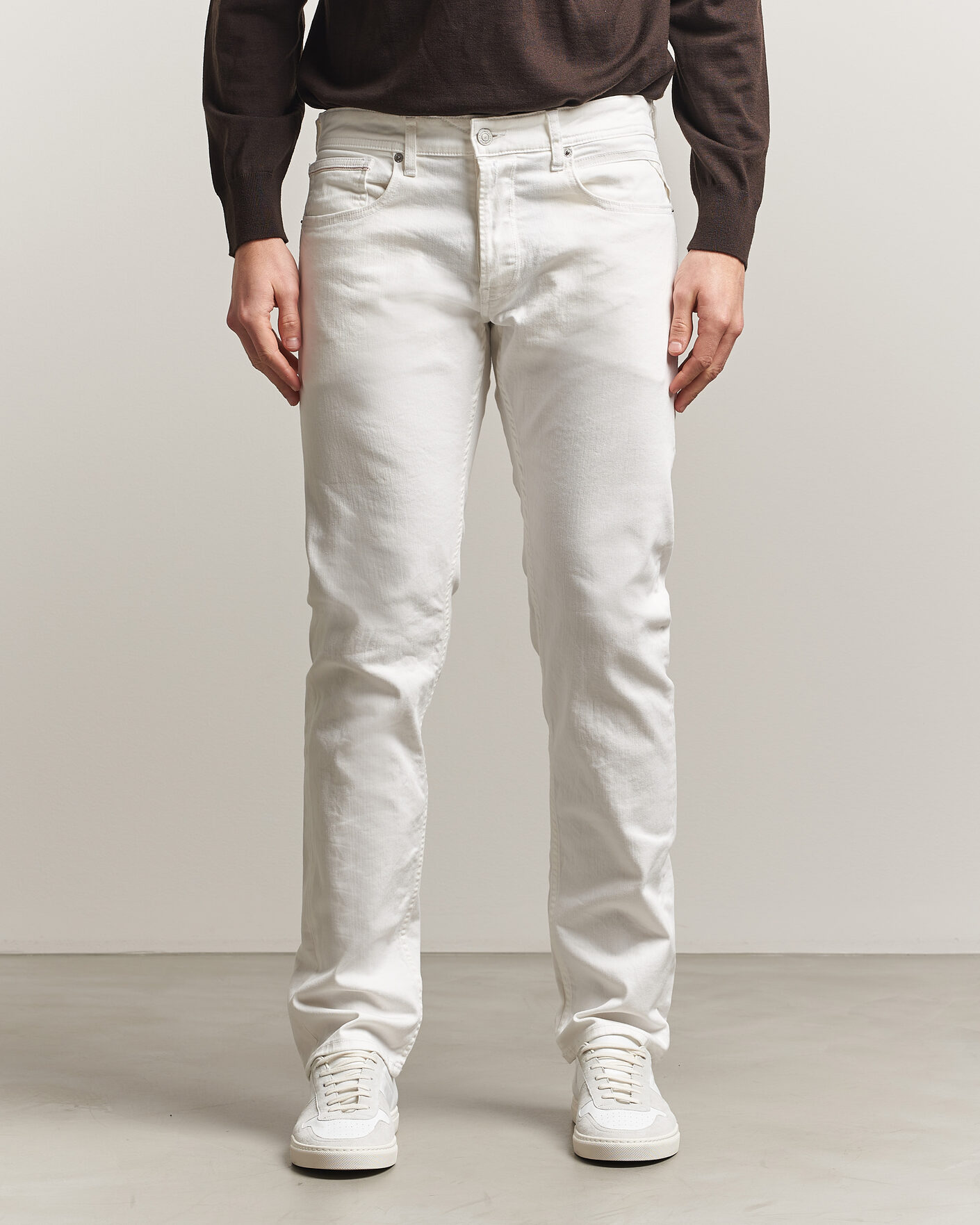 Homme | Jeans | Replay | Grover Straight Fit Powerstretch Jeans White