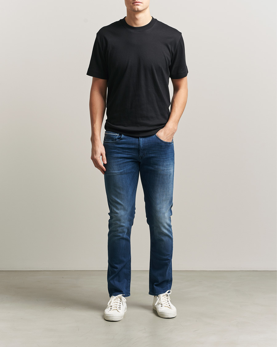 Homme | Jeans | Replay | Grover Straight Fit Hyperflex Jeans Dark Blue
