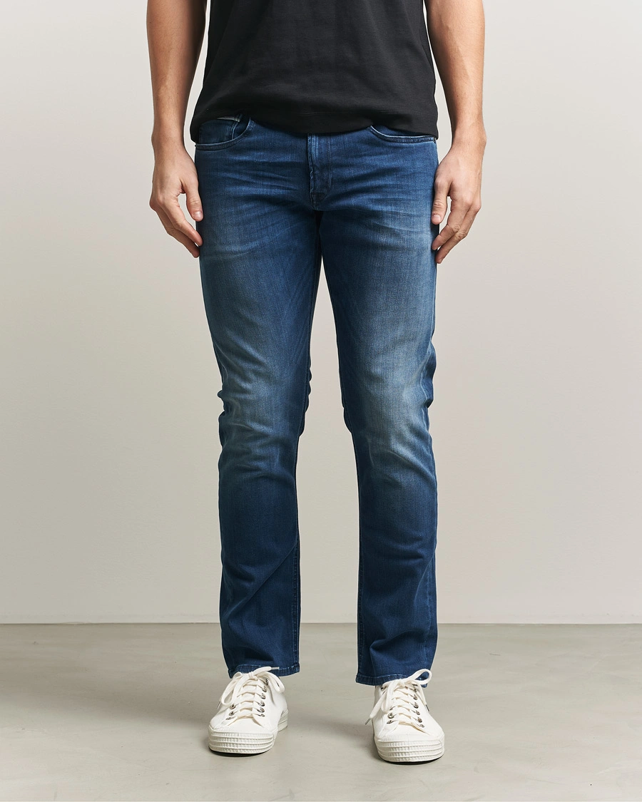 Homme | Jeans | Replay | Grover Straight Fit Hyperflex Jeans Dark Blue