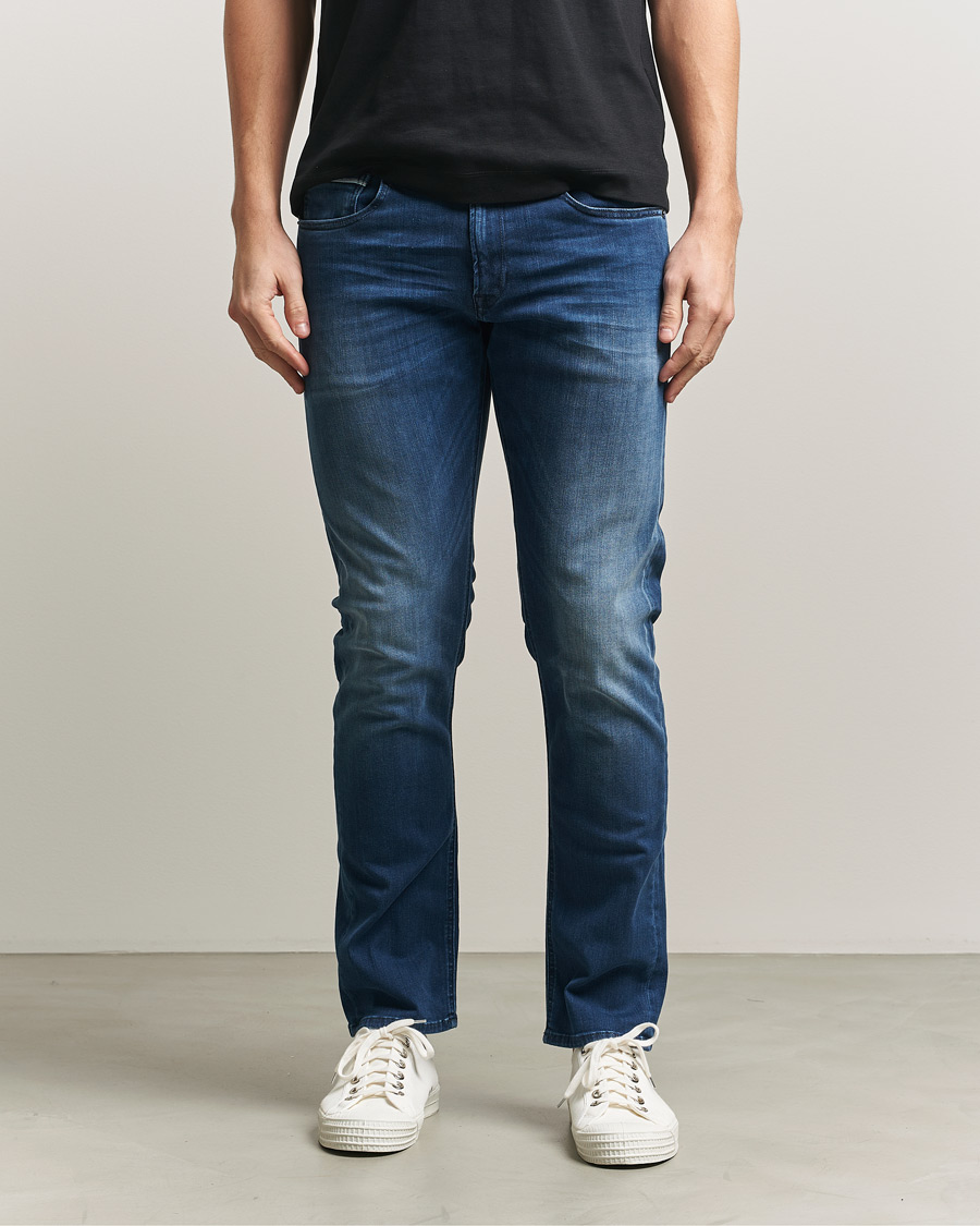 Homme | Jeans | Replay | Grover Straight Fit Hyperflex Jeans Dark Blue