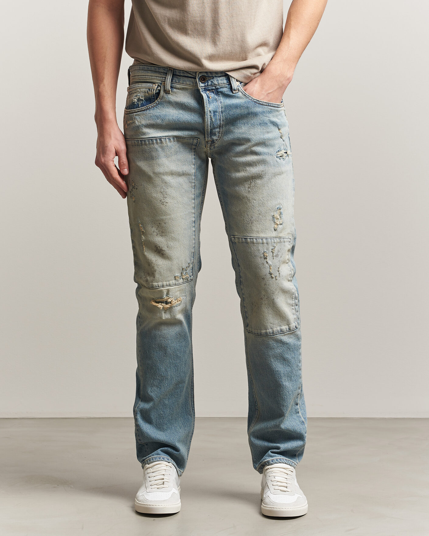 Homme | Pantalons | Replay | Grover Sraight Fit 20 Years Wash Jeans Light Blue