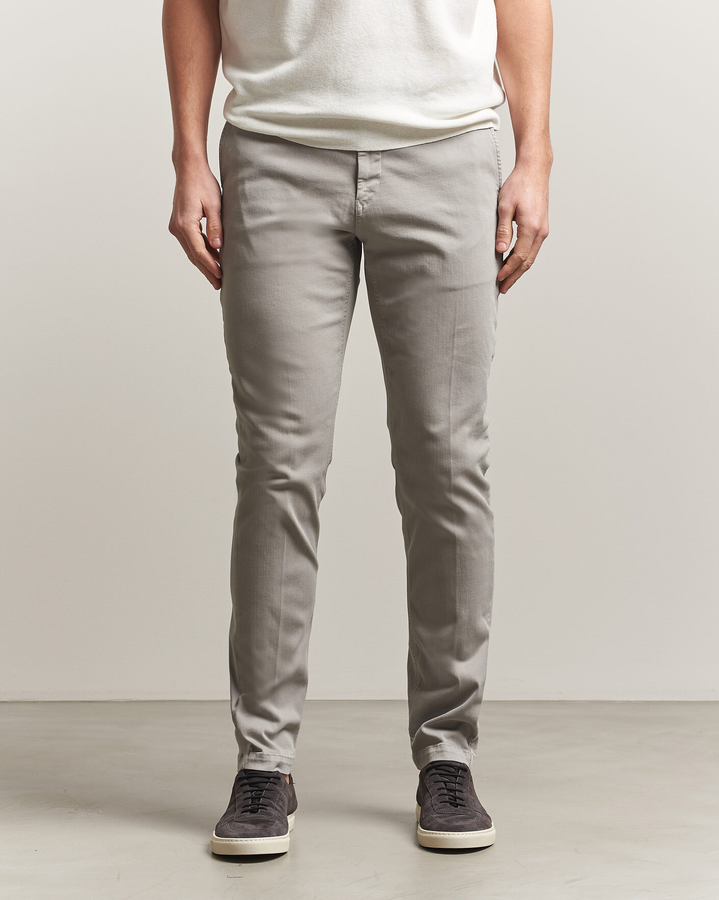 Homme | Pantalons | Replay | Benni Hyperflex X-Lite Chinos Light Grey