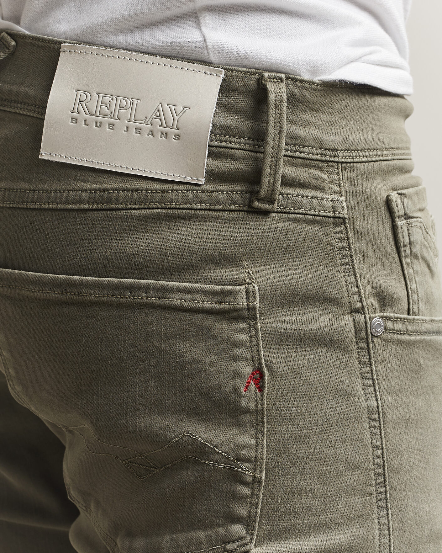 Homme | Pantalons | Replay | Anbass Hyperflex X.Lite 5-Pocket Pants Military Green