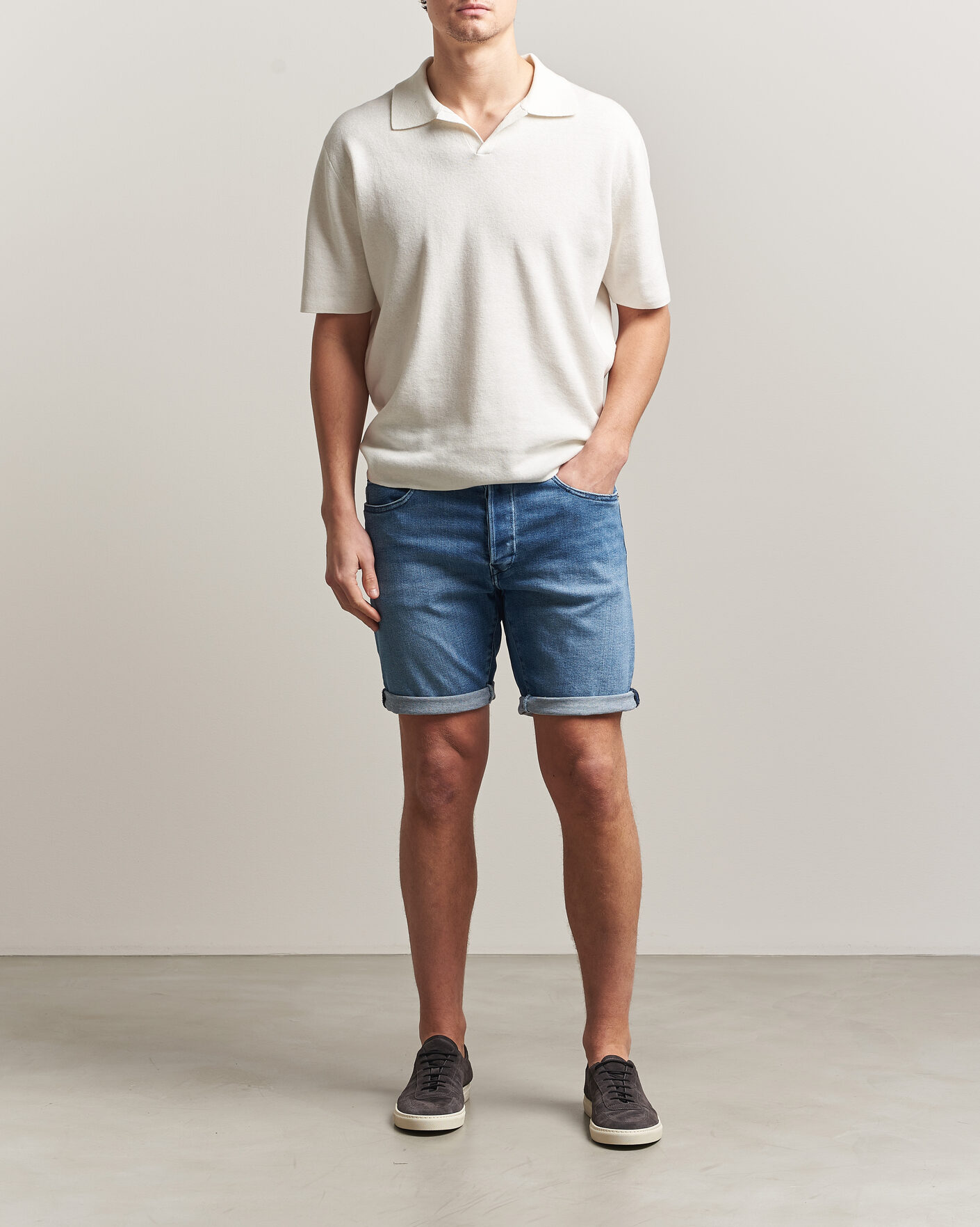 Homme | Shorts | Replay | RBJ981 Stretch Denim Shorts Light Blue