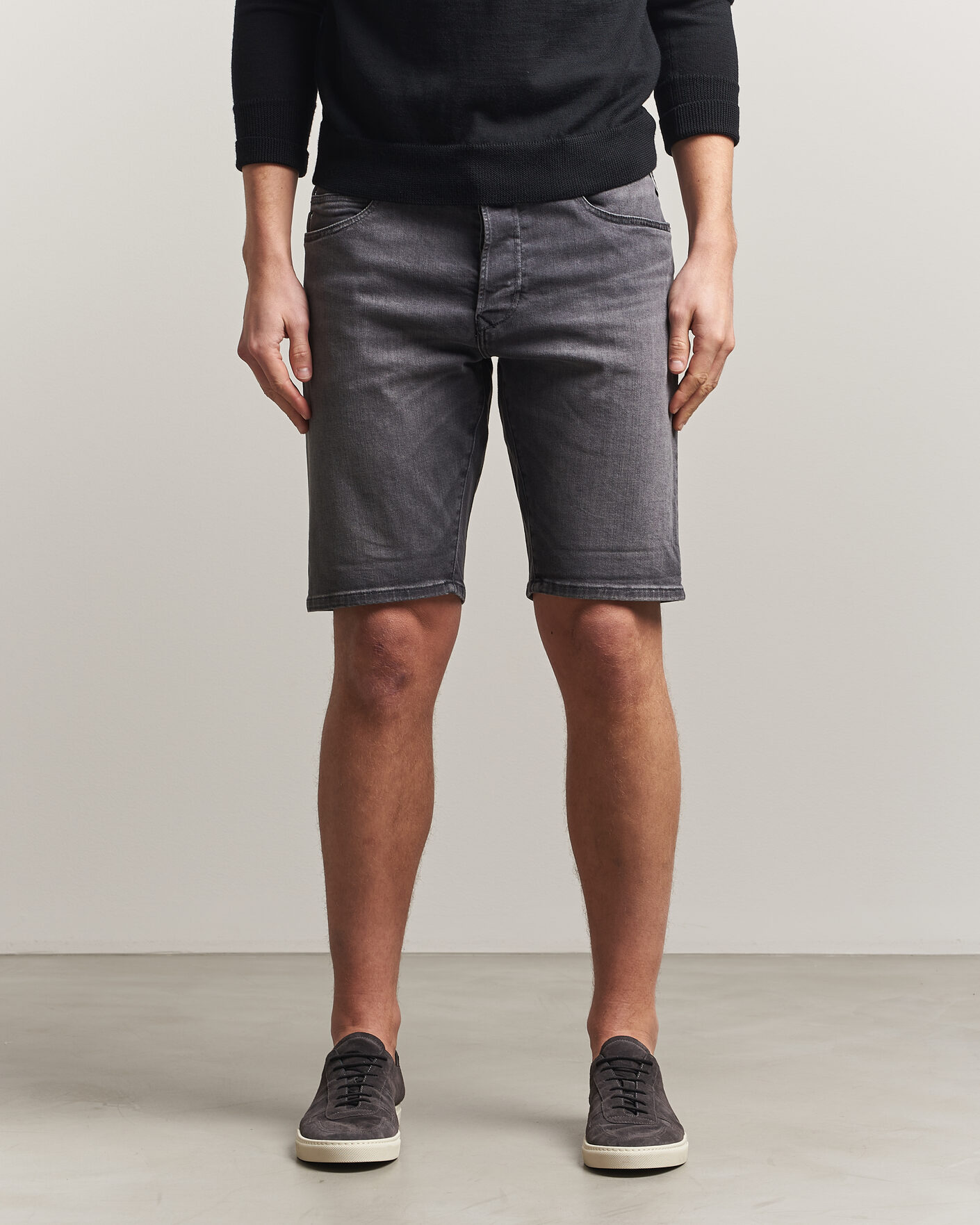 Homme | Shorts | Replay | RBJ981 Stretch Denim Shorts Washed Black