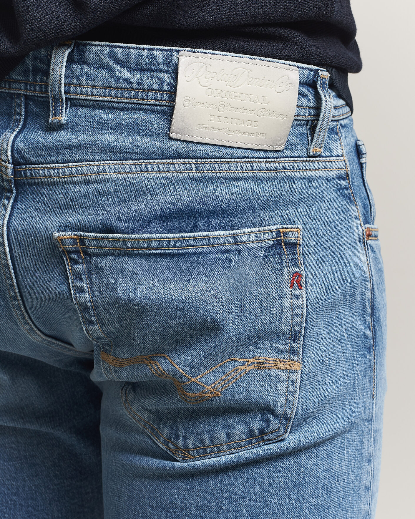 Homme | Jeans | Replay | Grover Heritage Original Stretch Jeans Light Blue