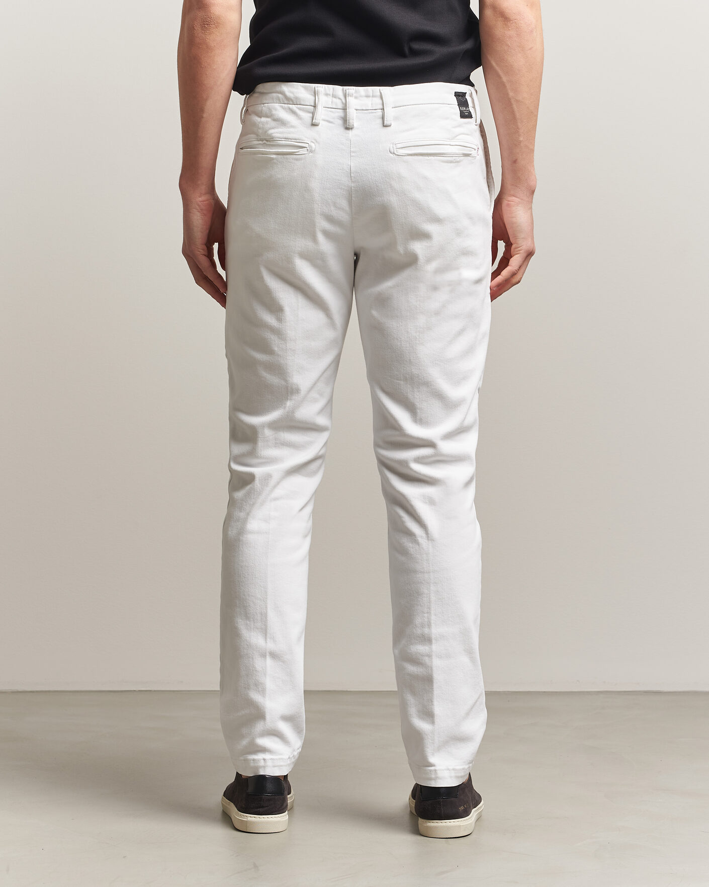 Homme | Pantalons | Replay | Benni Hyperflex X-Lite Chinos Natural White