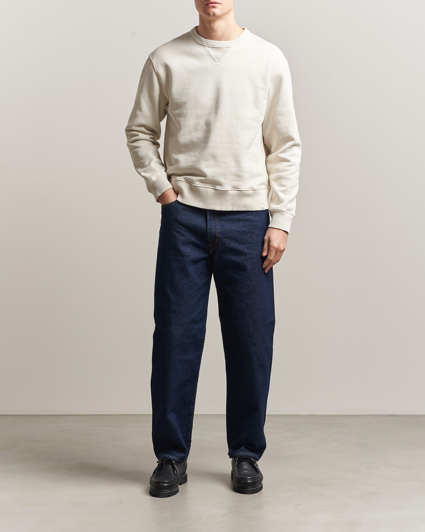 Homme | Pulls Et Tricots | Merz b. Schwanen | Classic Fit Authentic Fleece Sweatshirt Nature