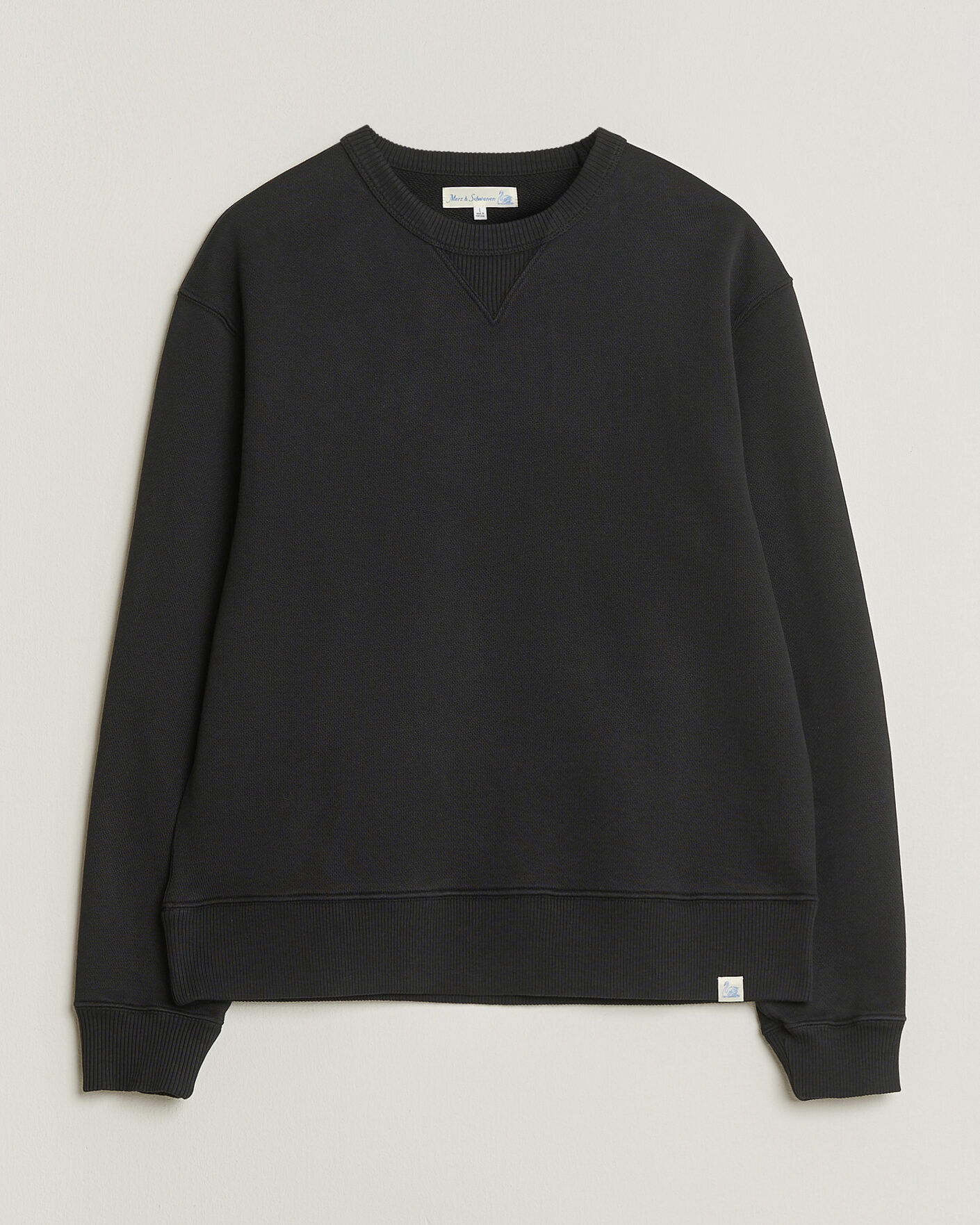 Homme | Pulls Et Tricots | Merz b. Schwanen | Classic Fit Authentic Fleece Sweatshirt Black