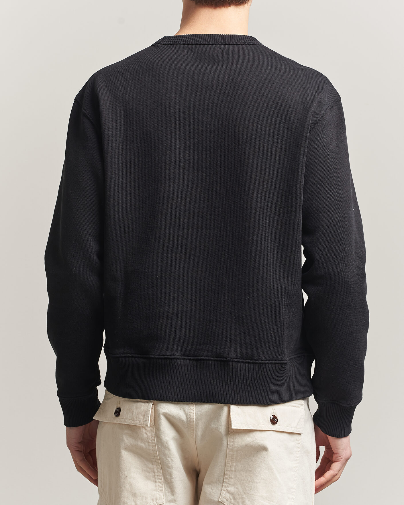 Homme | Pulls Et Tricots | Merz b. Schwanen | Classic Fit Authentic Fleece Sweatshirt Black