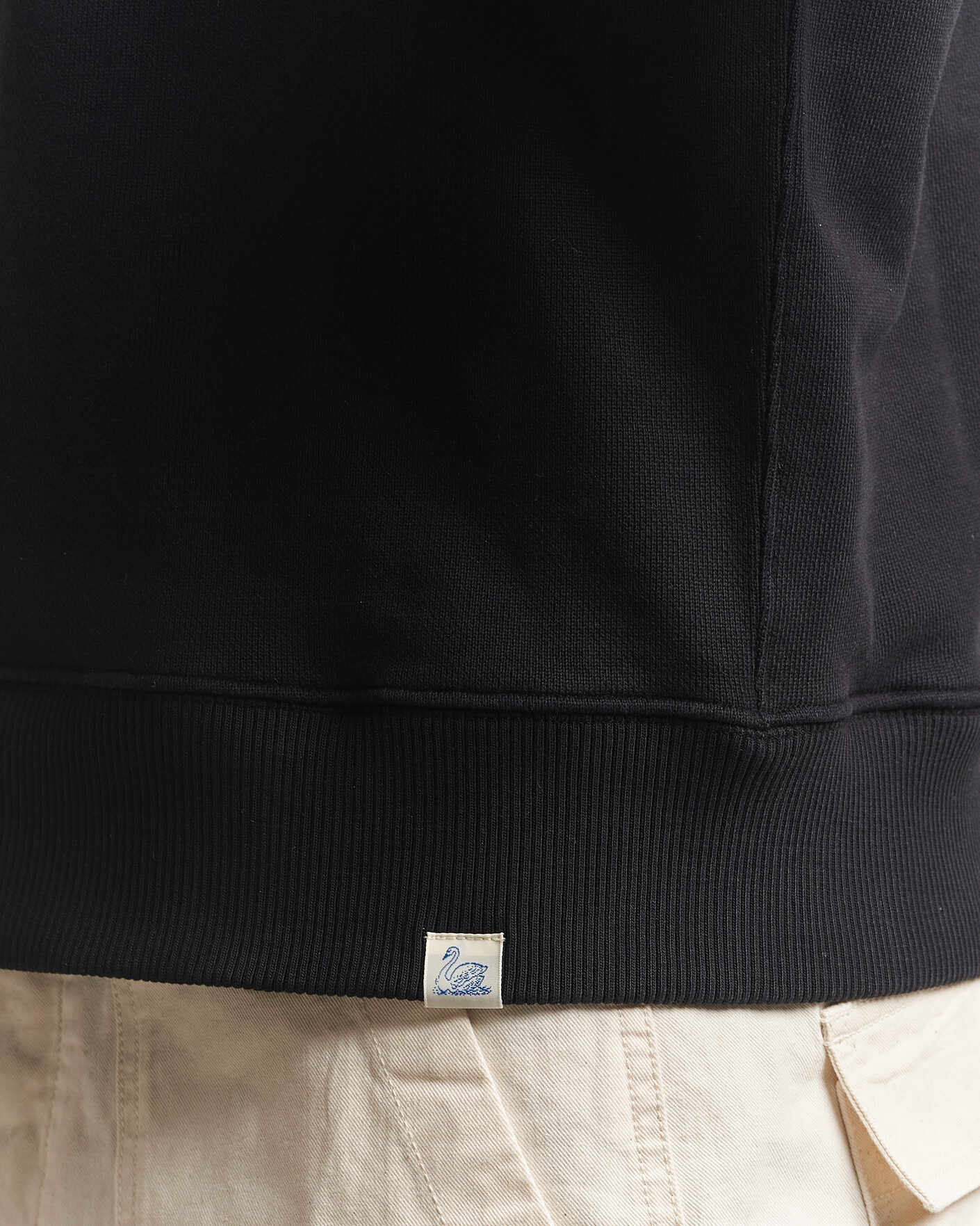 Homme | Pulls Et Tricots | Merz b. Schwanen | Classic Fit Authentic Fleece Sweatshirt Black