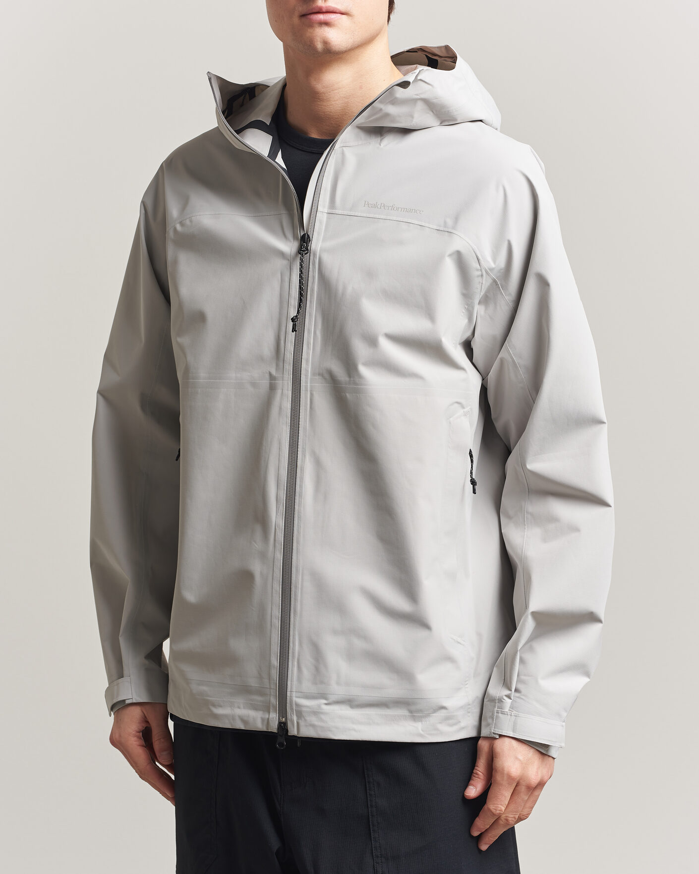 Homme | Manteaux Et Vestes | Peak Performance | Treeline Hipe Hooded Shell Jacket Summit Smoke