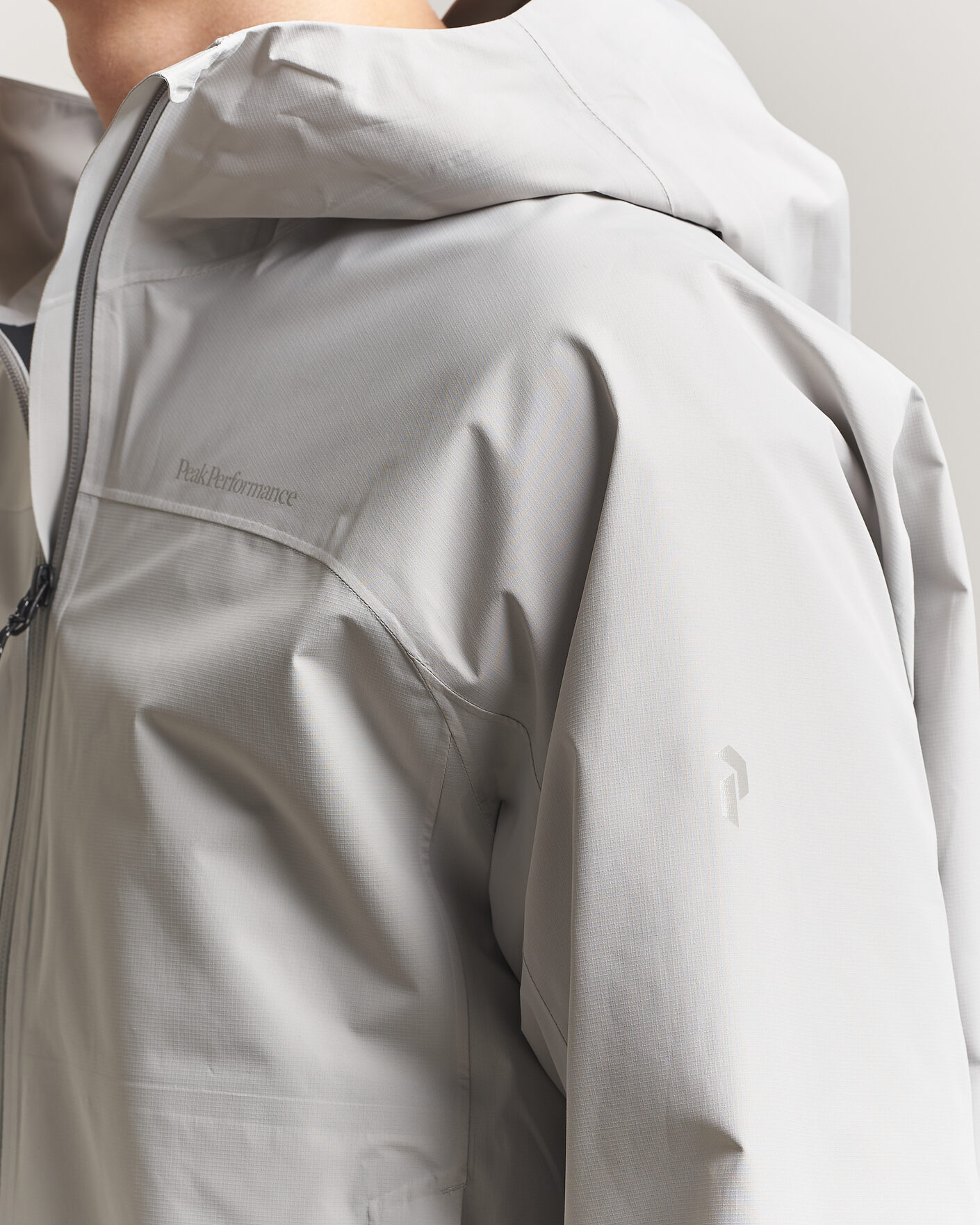 Homme | Manteaux Et Vestes | Peak Performance | Treeline Hipe Hooded Shell Jacket Summit Smoke