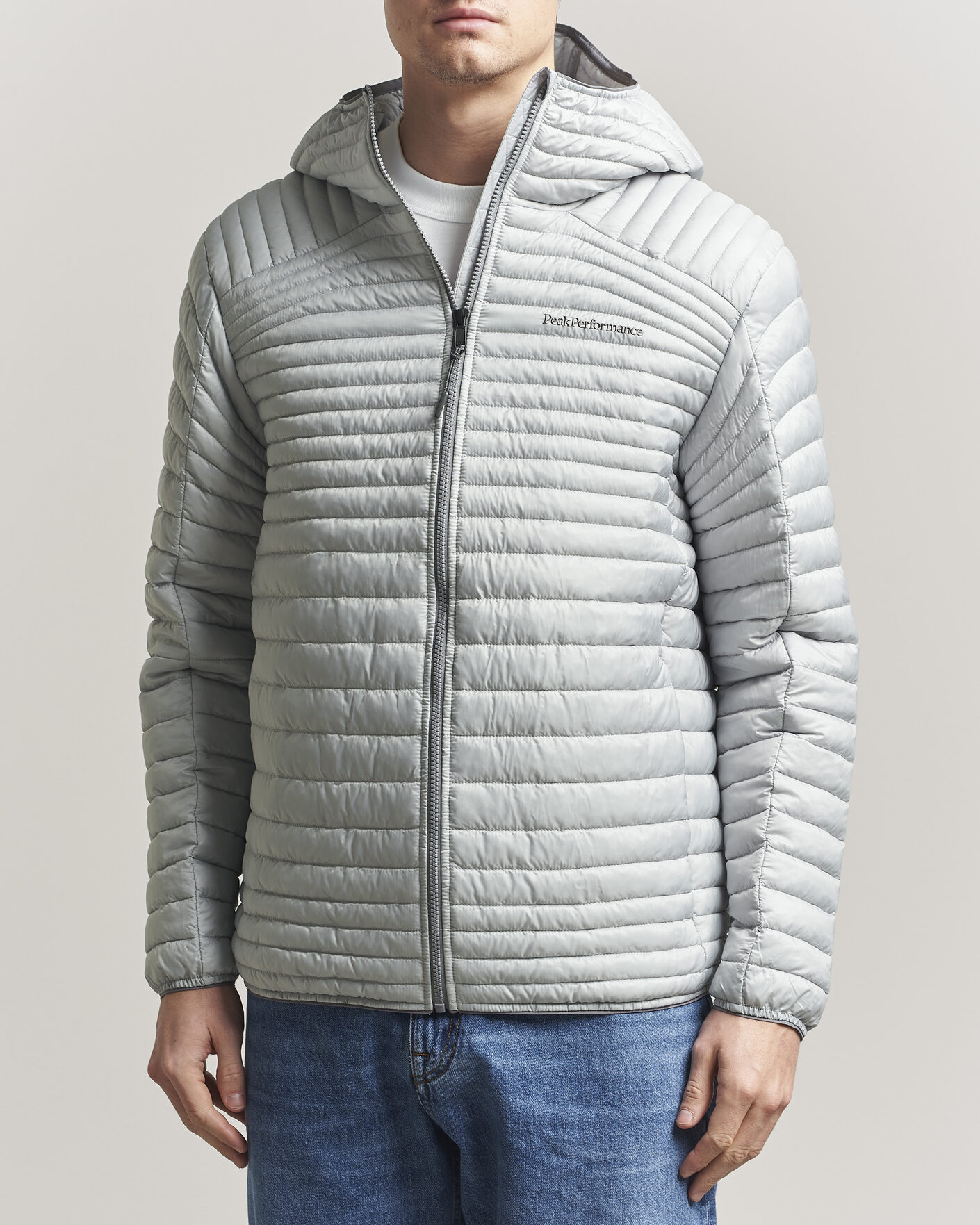 Homme | Manteaux Et Vestes | Peak Performance | Monolight Insulated Hooded Jacket Summit Smoke