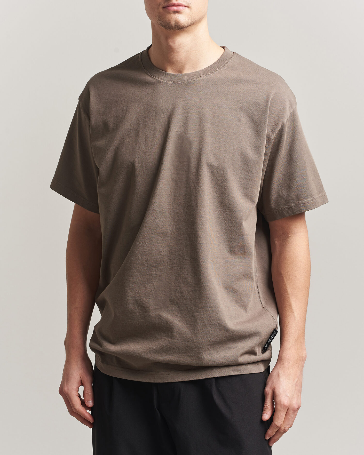 Homme | T-shirts | Peak Performance | Heavy Cotton T-Shirt Terrian Tan