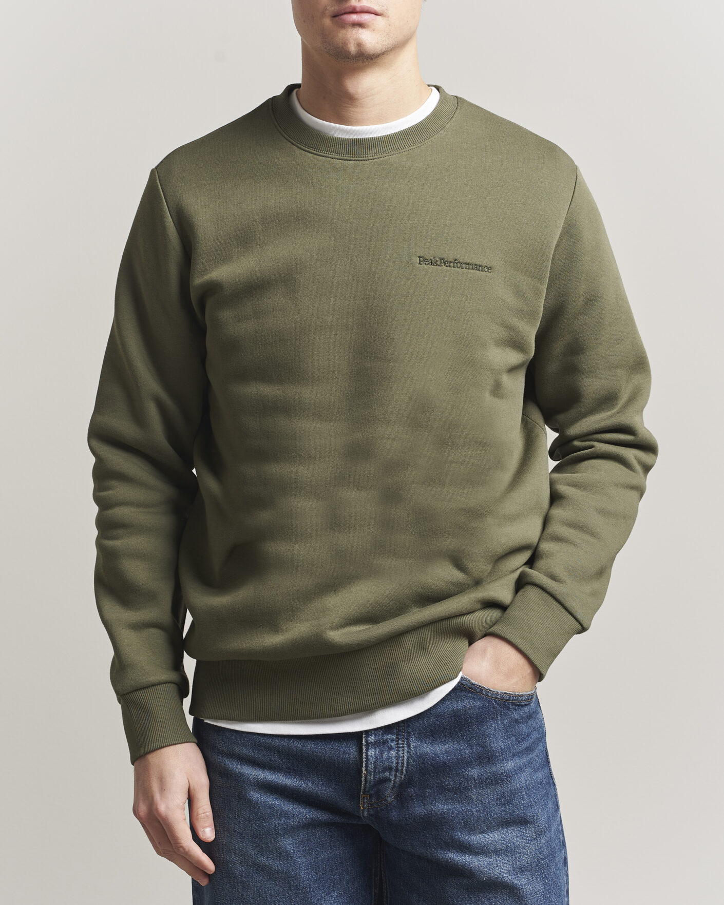Homme | Pulls Et Tricots | Peak Performance | Original Crew Neck Sweatshirt Pine Needle