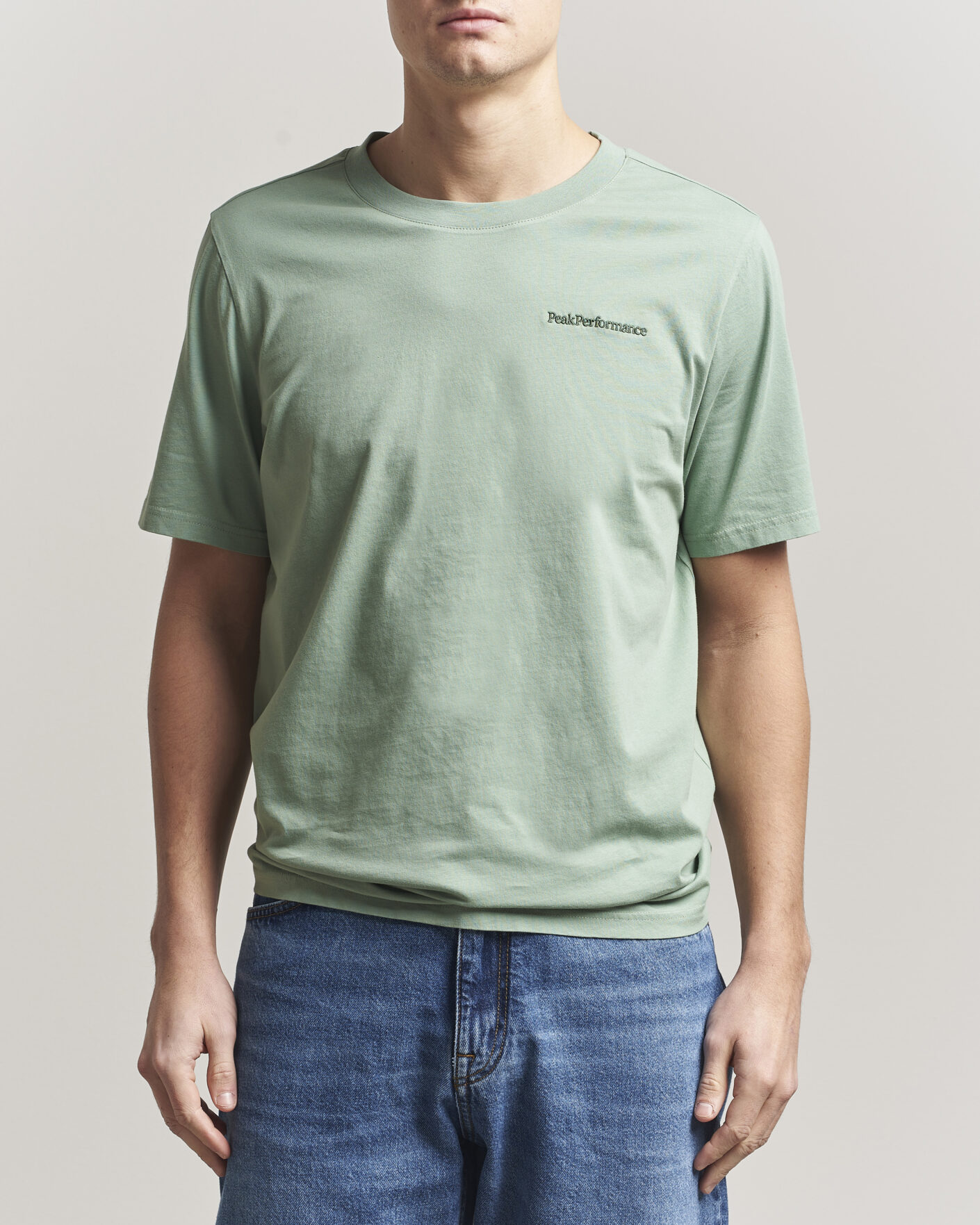 Homme | T-shirts | Peak Performance | Original Crew Neck T-Shirt Green Valley