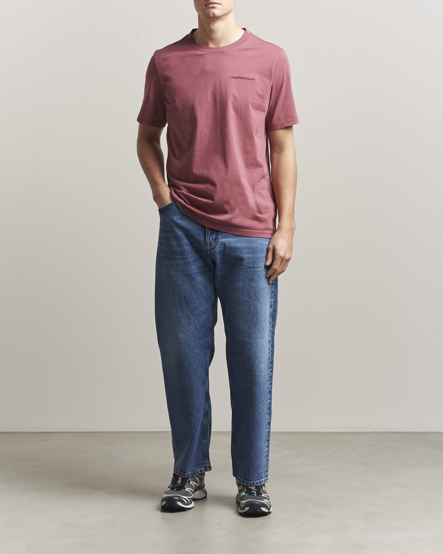 Homme | T-shirts | Peak Performance | Original Crew Neck T-Shirt Wild Rouge