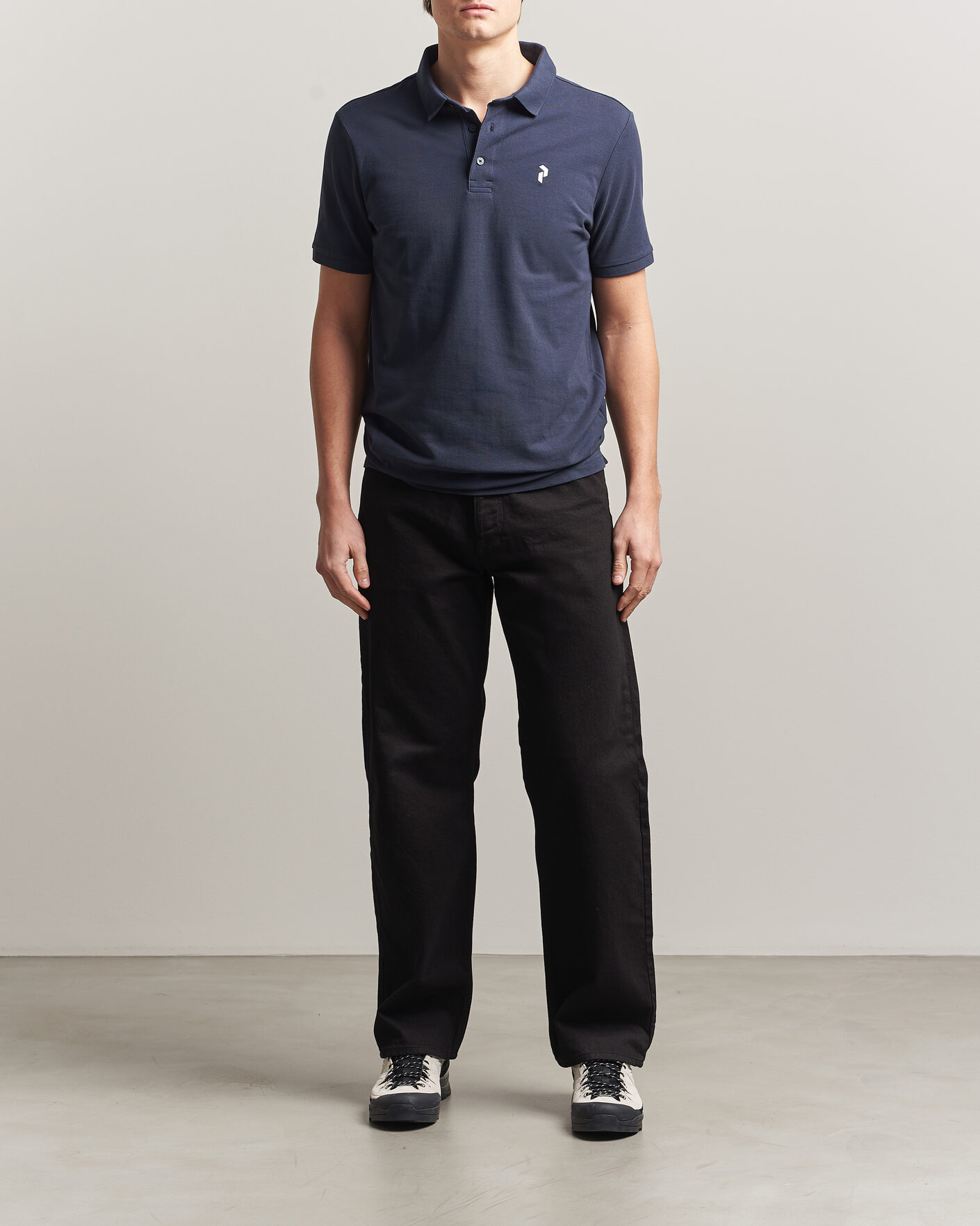 Homme | Polos | Peak Performance | Classic Cotton Polo Blue Shadow