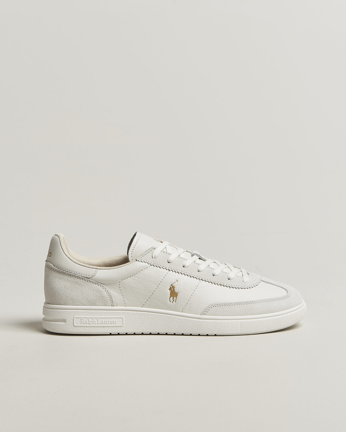 Homme | Baskets | Polo Ralph Lauren | Bedford Leather/Suede Sneakers Bianco