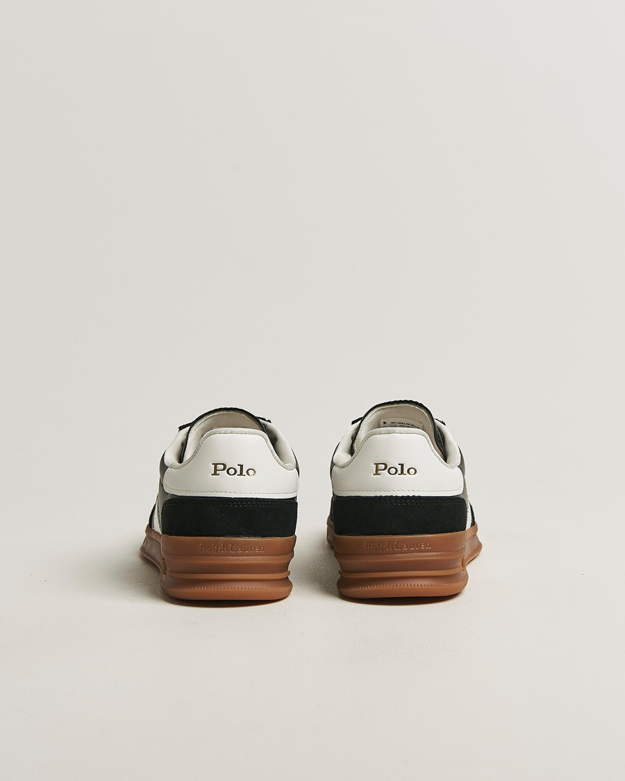 Homme | Baskets | Polo Ralph Lauren | Aera Leather/Suede Sneakers Black/White