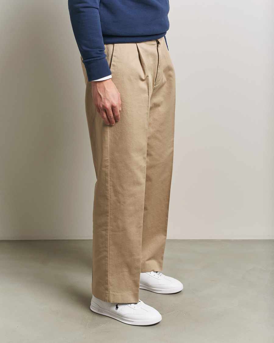 Homme | Baskets | Polo Ralph Lauren | Aera Grained Leather Sneakers White/Navy