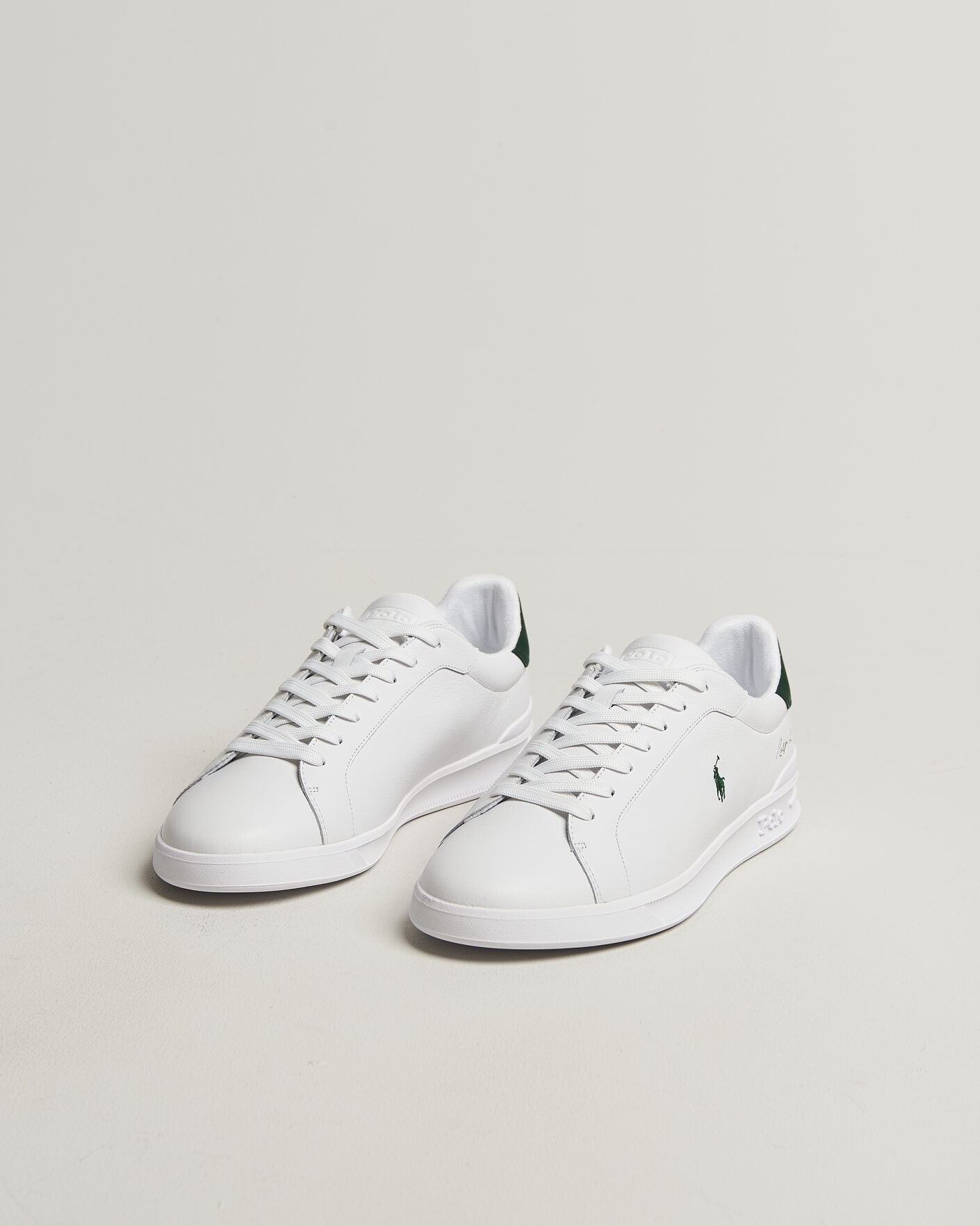Homme | Baskets | Polo Ralph Lauren | Heritage Court II Sneakers White/New Fores