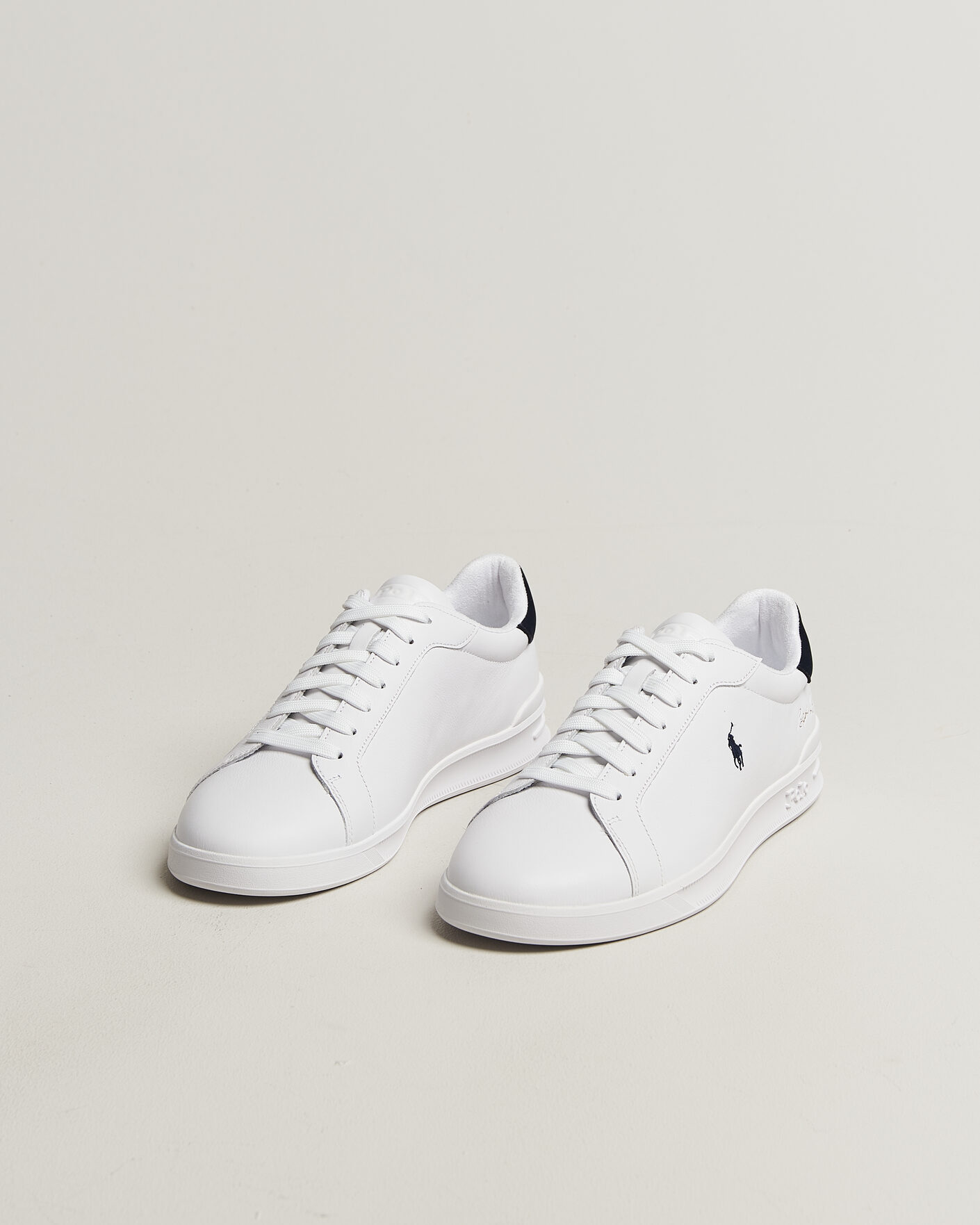 Homme | Baskets | Polo Ralph Lauren | Heritage Court II Sneakers White/Navy