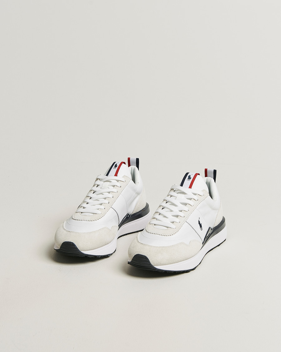 Homme | Baskets | Polo Ralph Lauren | Train 89 Suede Sneakers White/Navy/Red