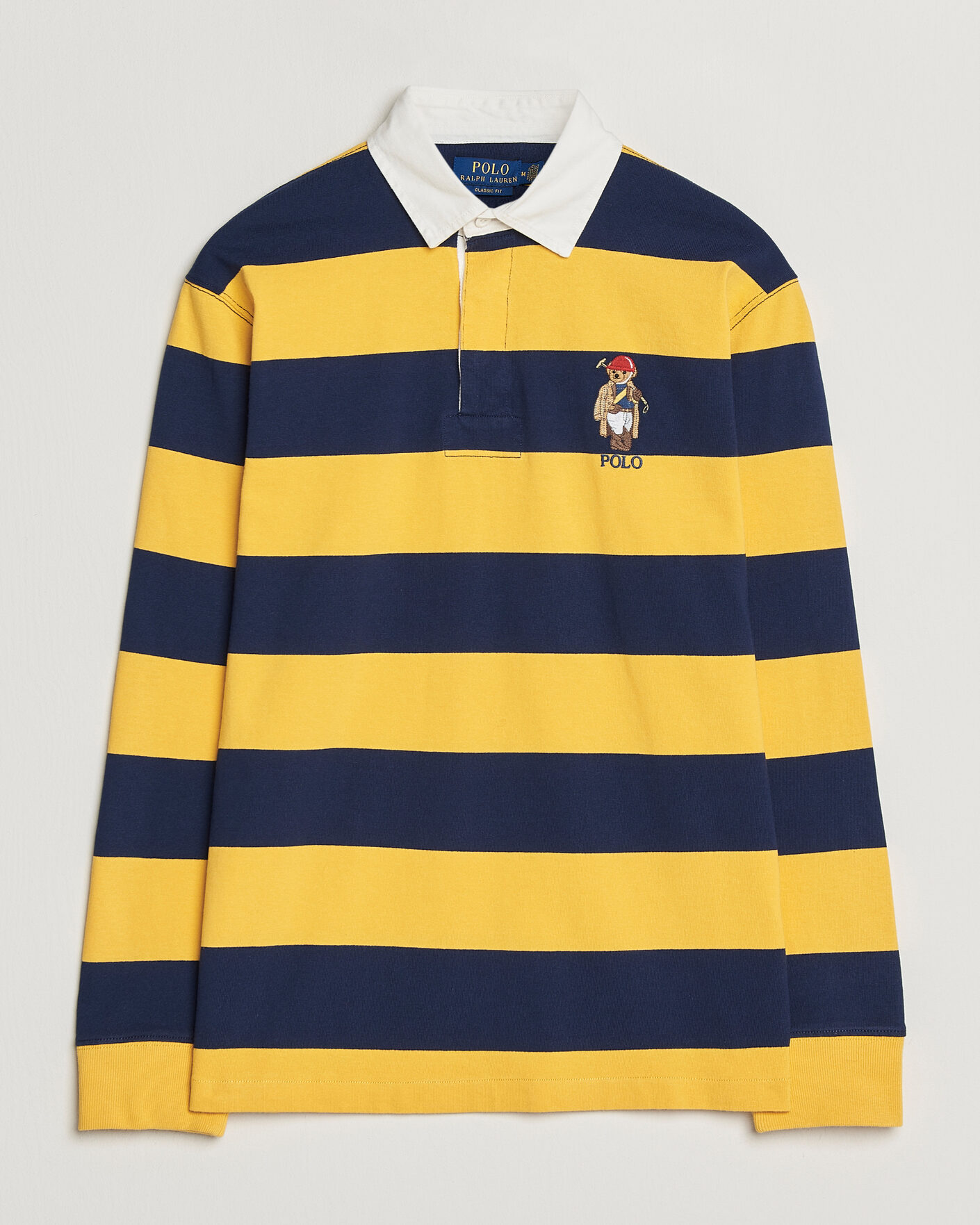 Homme | Pulls Et Tricots | Polo Ralph Lauren | Jersey Striped Rugger Newport Navy/Gold