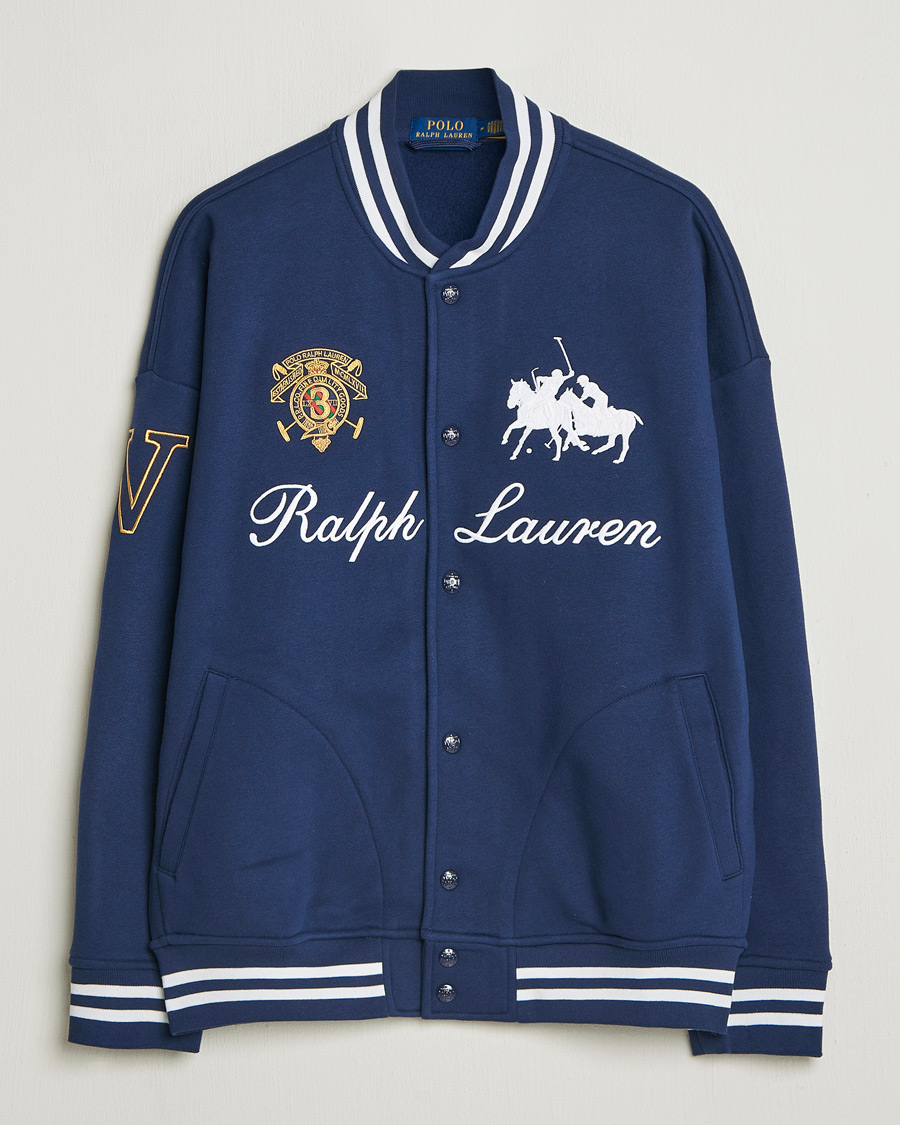 Homme | Pulls Et Tricots | Polo Ralph Lauren | Magic Fleece Bomber Jacket Newport Navy