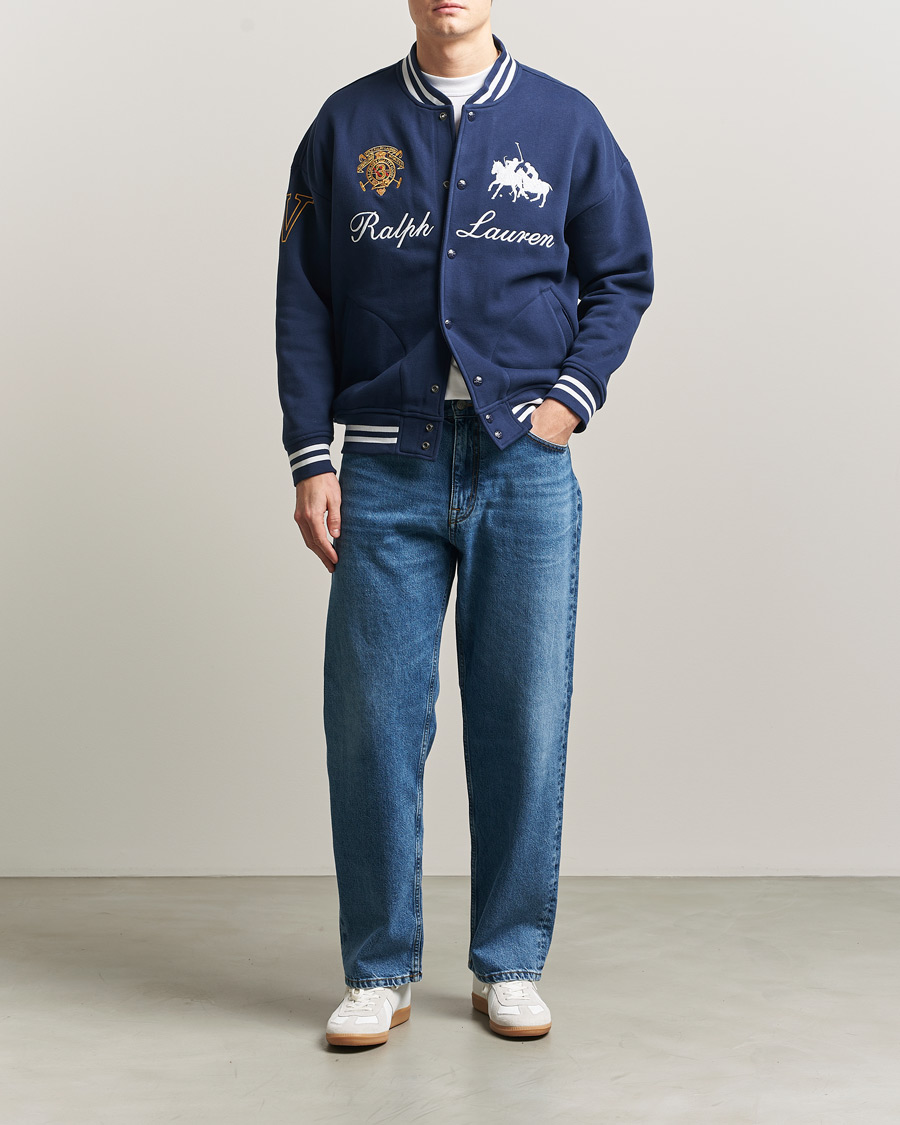 Homme | Pulls Et Tricots | Polo Ralph Lauren | Magic Fleece Bomber Jacket Newport Navy
