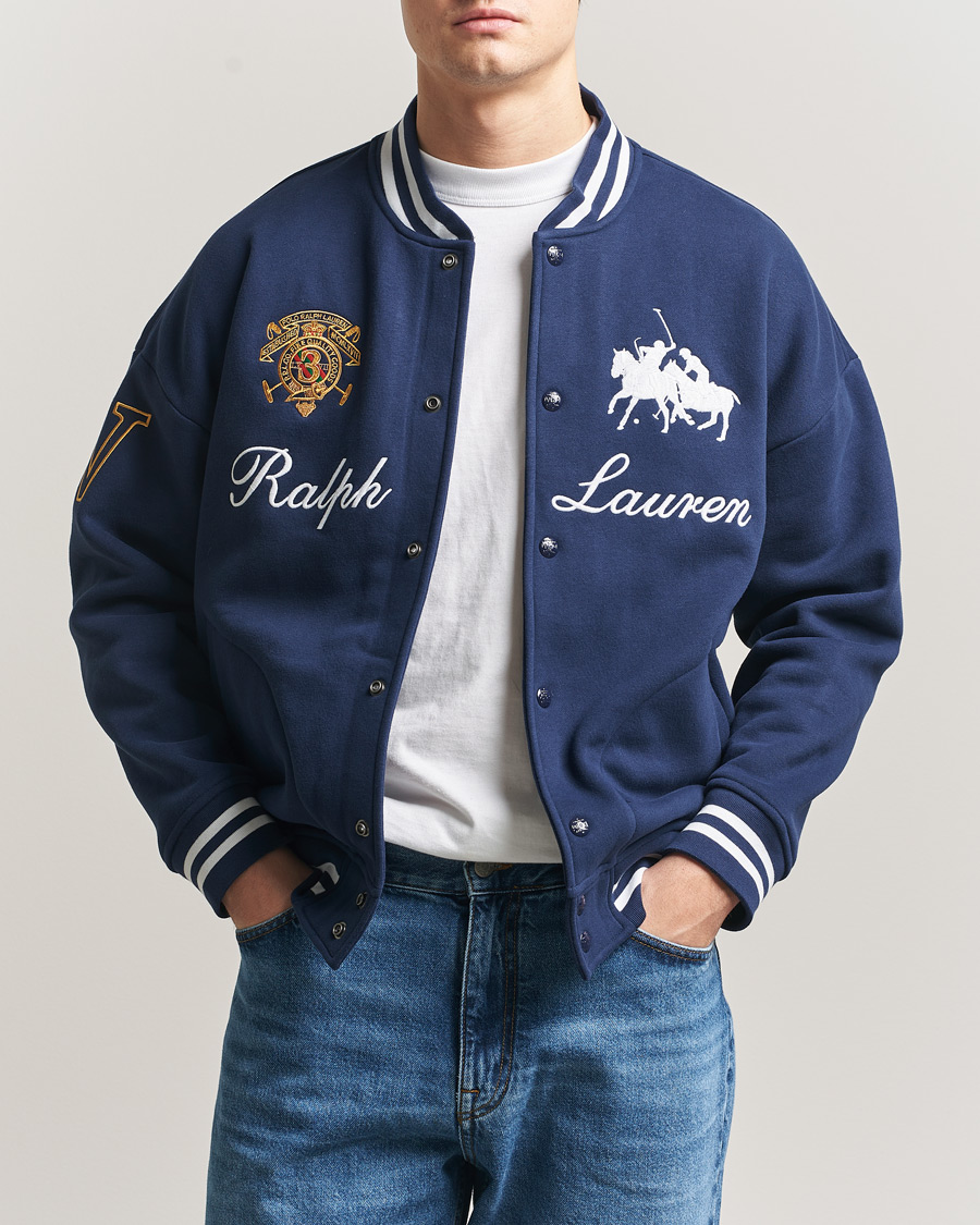 Homme | Pulls Et Tricots | Polo Ralph Lauren | Magic Fleece Bomber Jacket Newport Navy