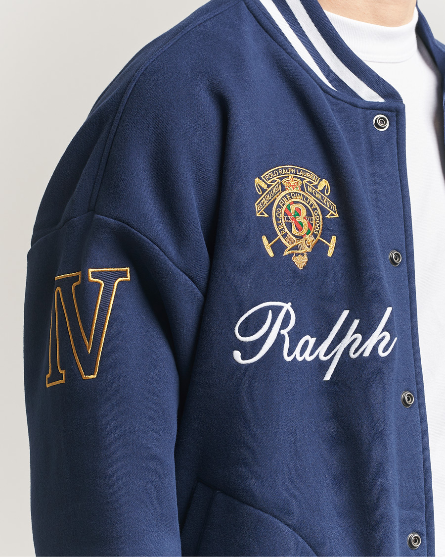 Homme | Pulls Et Tricots | Polo Ralph Lauren | Magic Fleece Bomber Jacket Newport Navy
