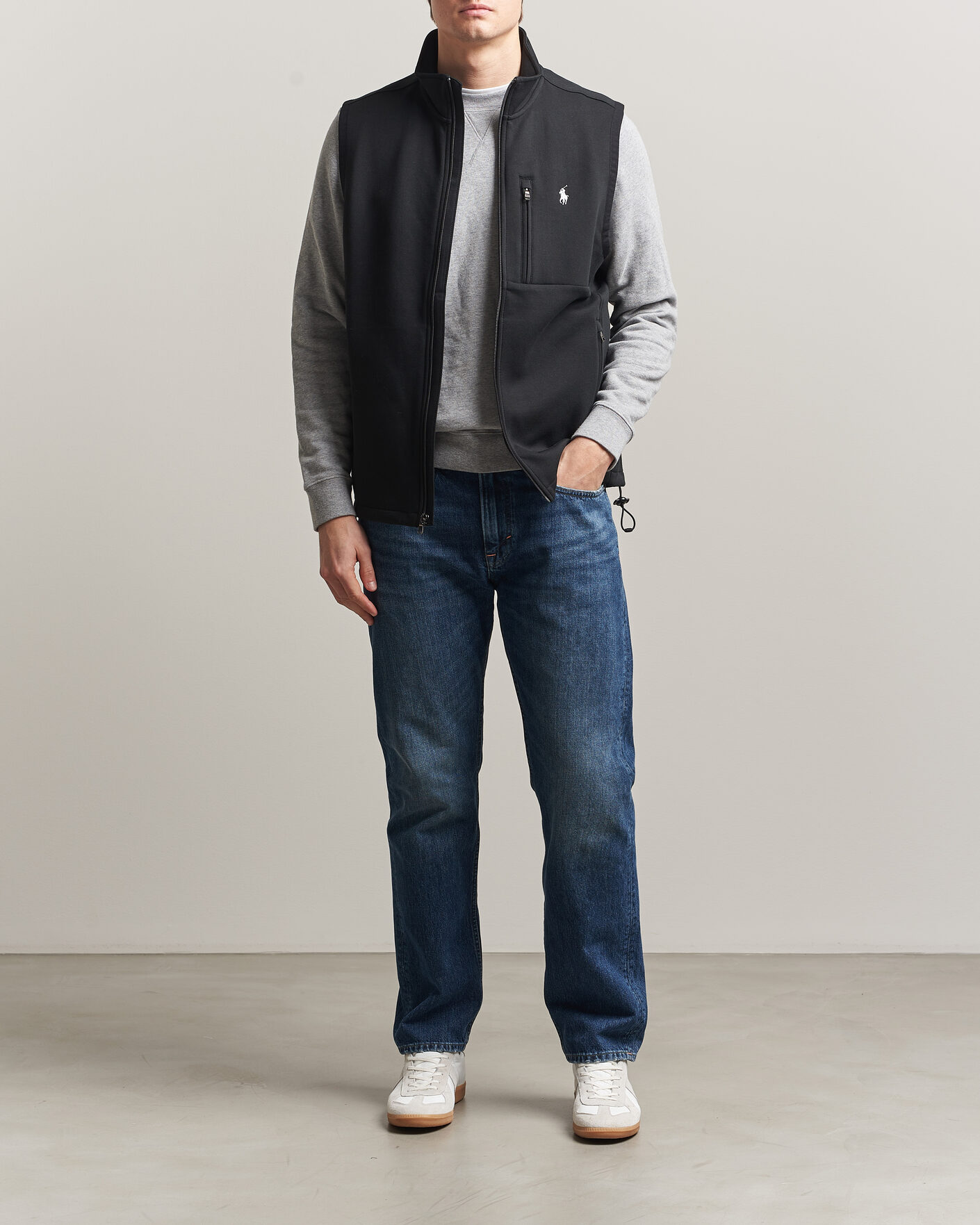 Homme | Gilets | Polo Ralph Lauren | Double Knitted Vest Polo Black