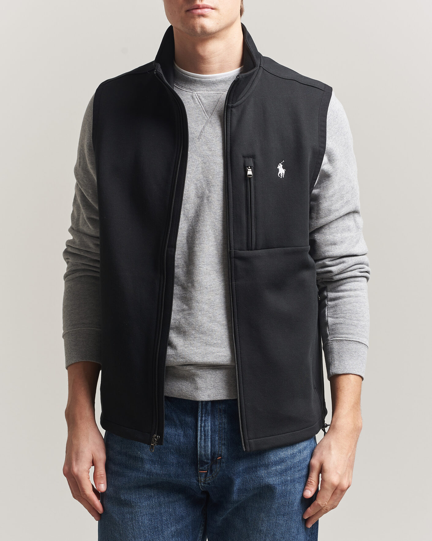 Homme | Gilets | Polo Ralph Lauren | Double Knitted Vest Polo Black