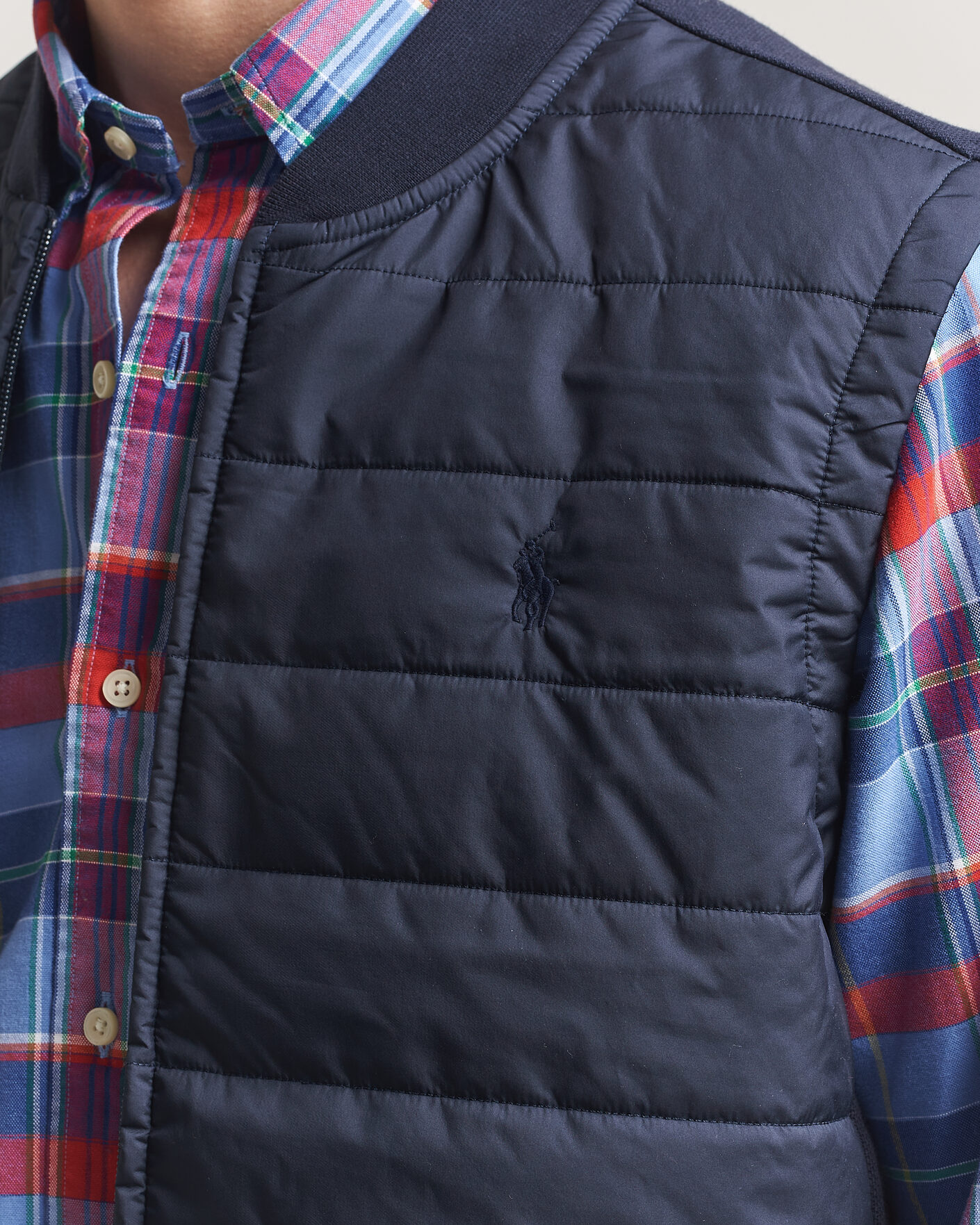 Homme | Pulls Et Tricots | Polo Ralph Lauren | Double Knitted Jaquard Vest Aviator Navy