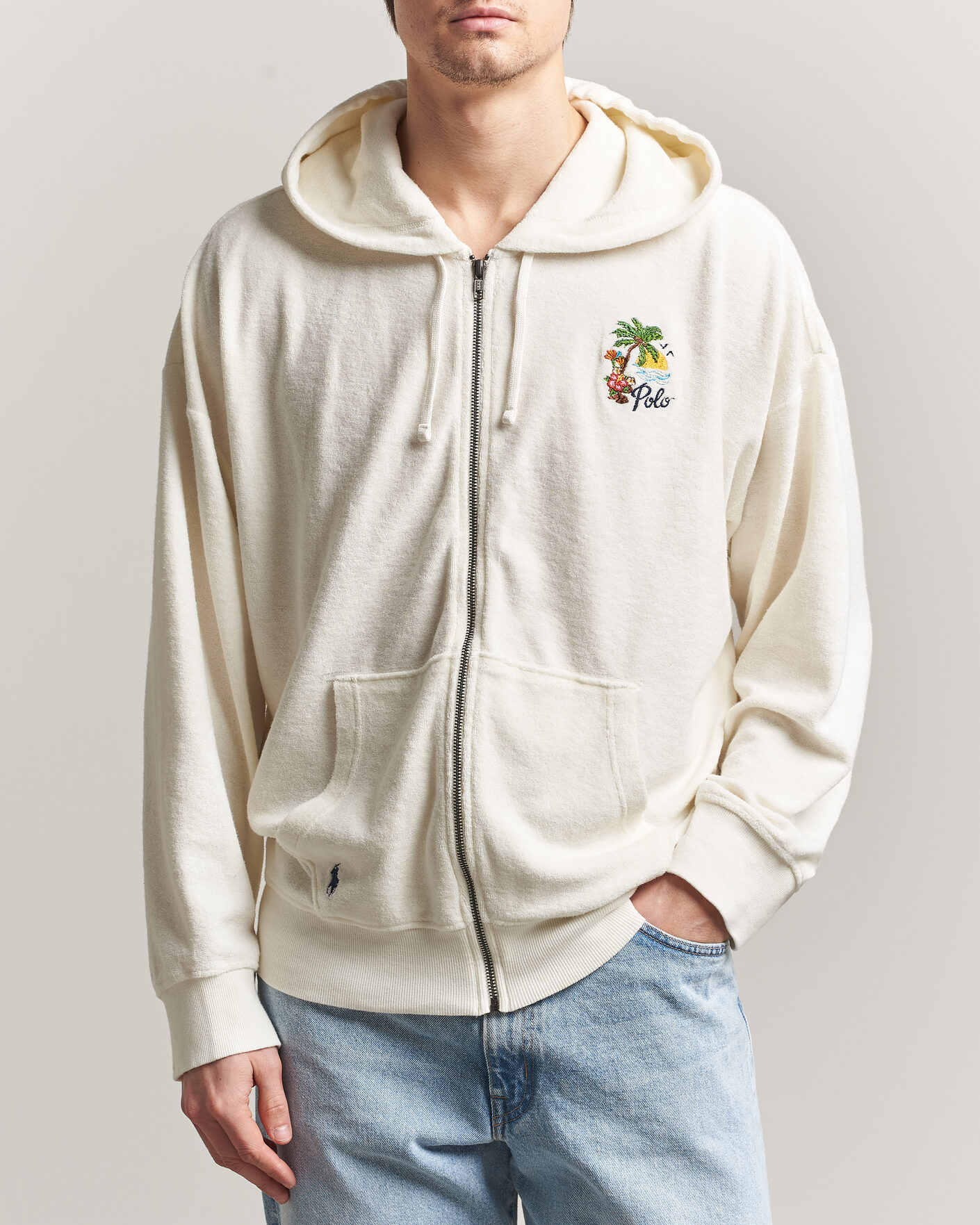 Homme | Pulls Et Tricots | Polo Ralph Lauren | Cotton Terry Printed Full-Zip Hoodie Nevis