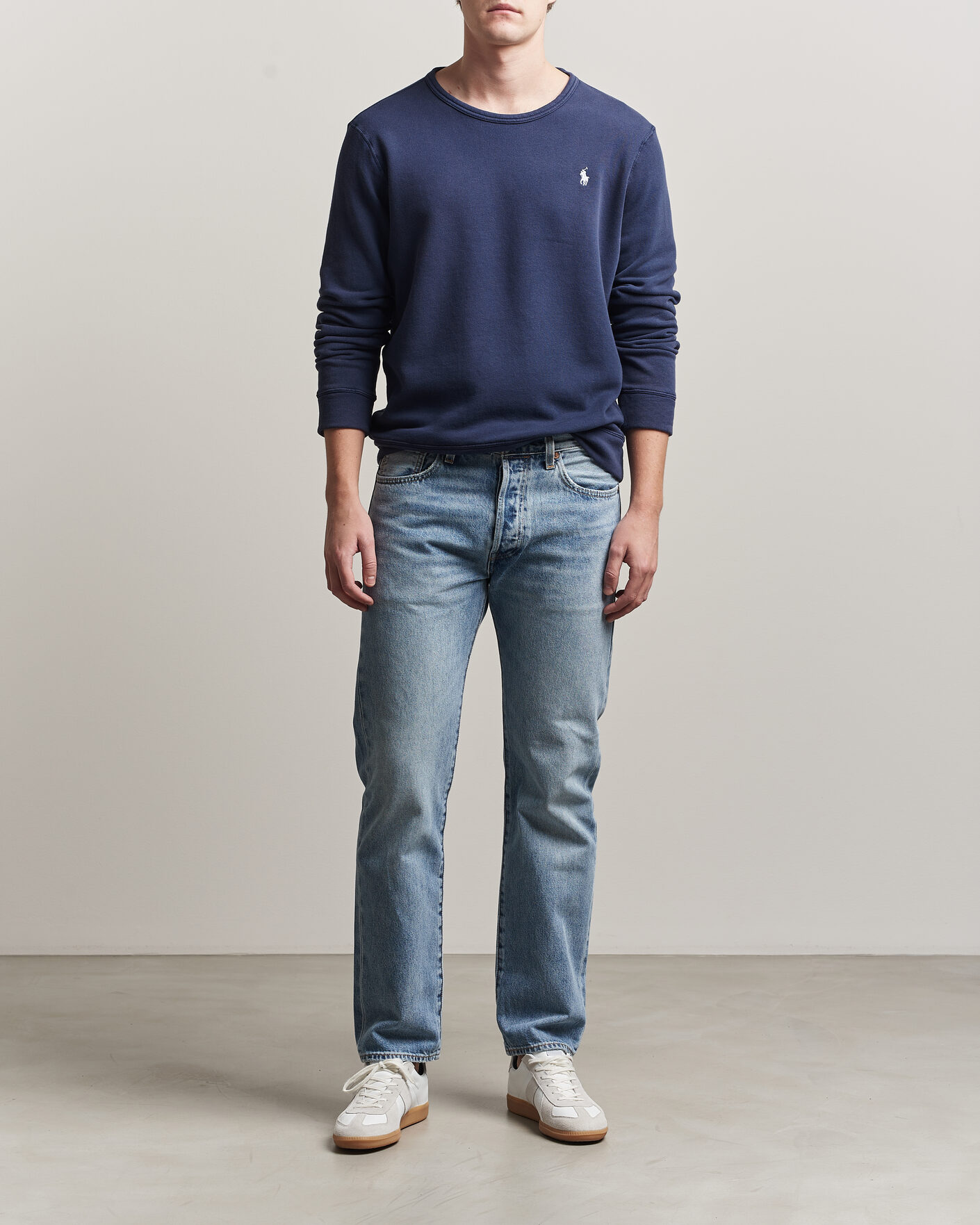 Homme | Pulls Et Tricots | Polo Ralph Lauren | Island Terry Sweatshirt Newport Navy