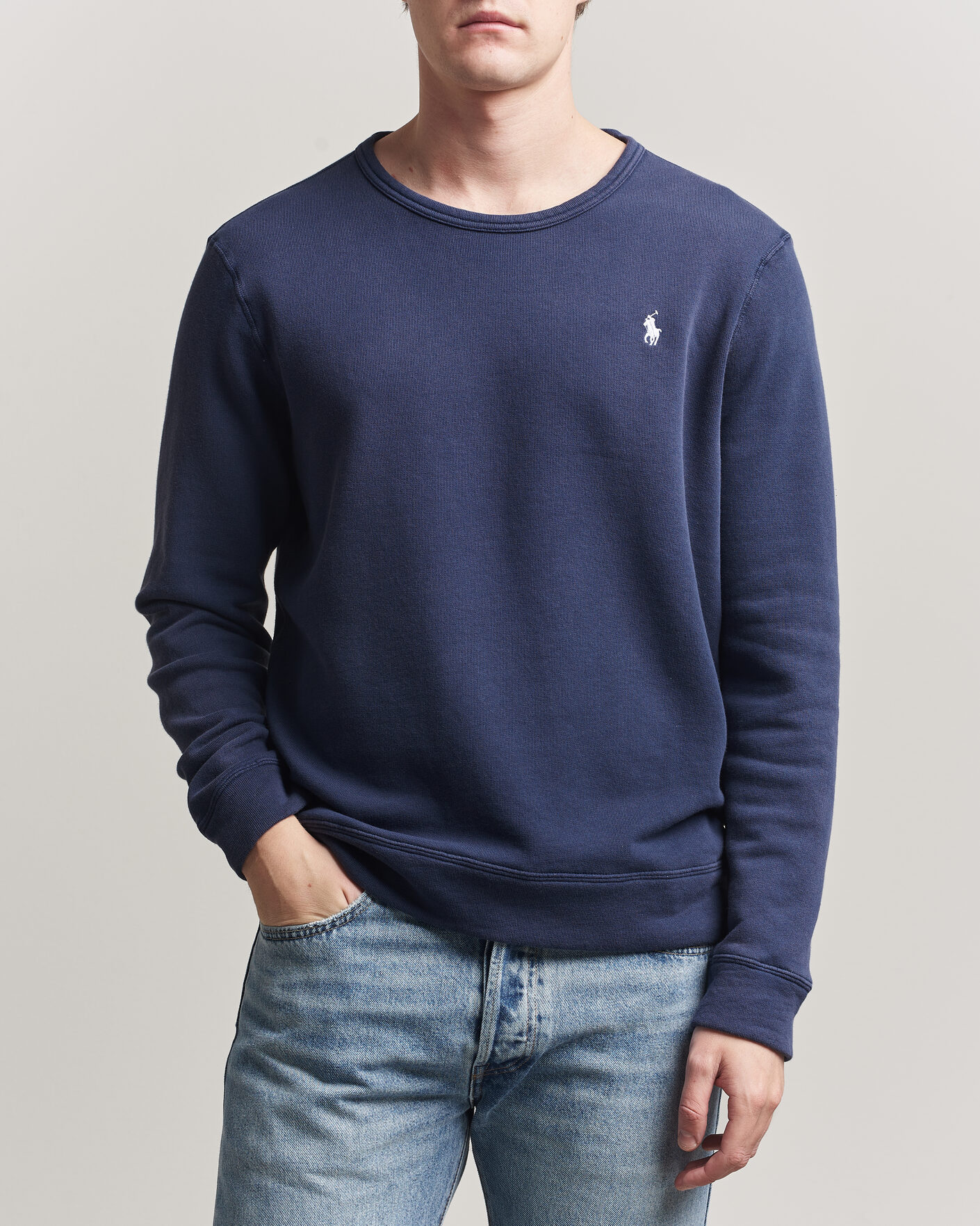 Homme | Pulls Et Tricots | Polo Ralph Lauren | Island Terry Sweatshirt Newport Navy