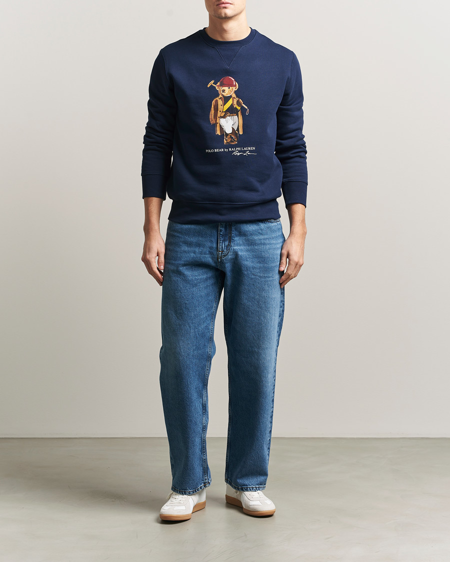 Homme | Pulls Et Tricots | Polo Ralph Lauren | Fleece Bear Sweatshirt Newport Navy