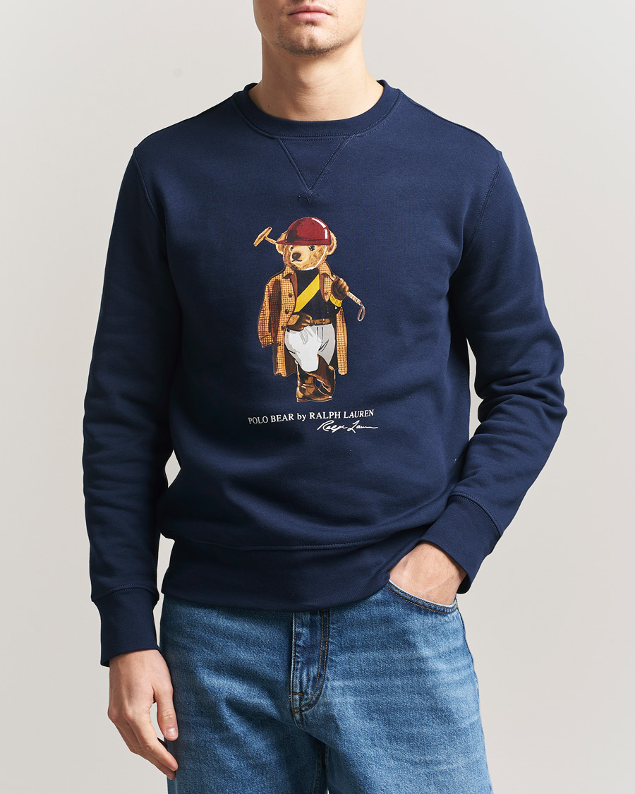 Homme | Pulls Et Tricots | Polo Ralph Lauren | Fleece Bear Sweatshirt Newport Navy